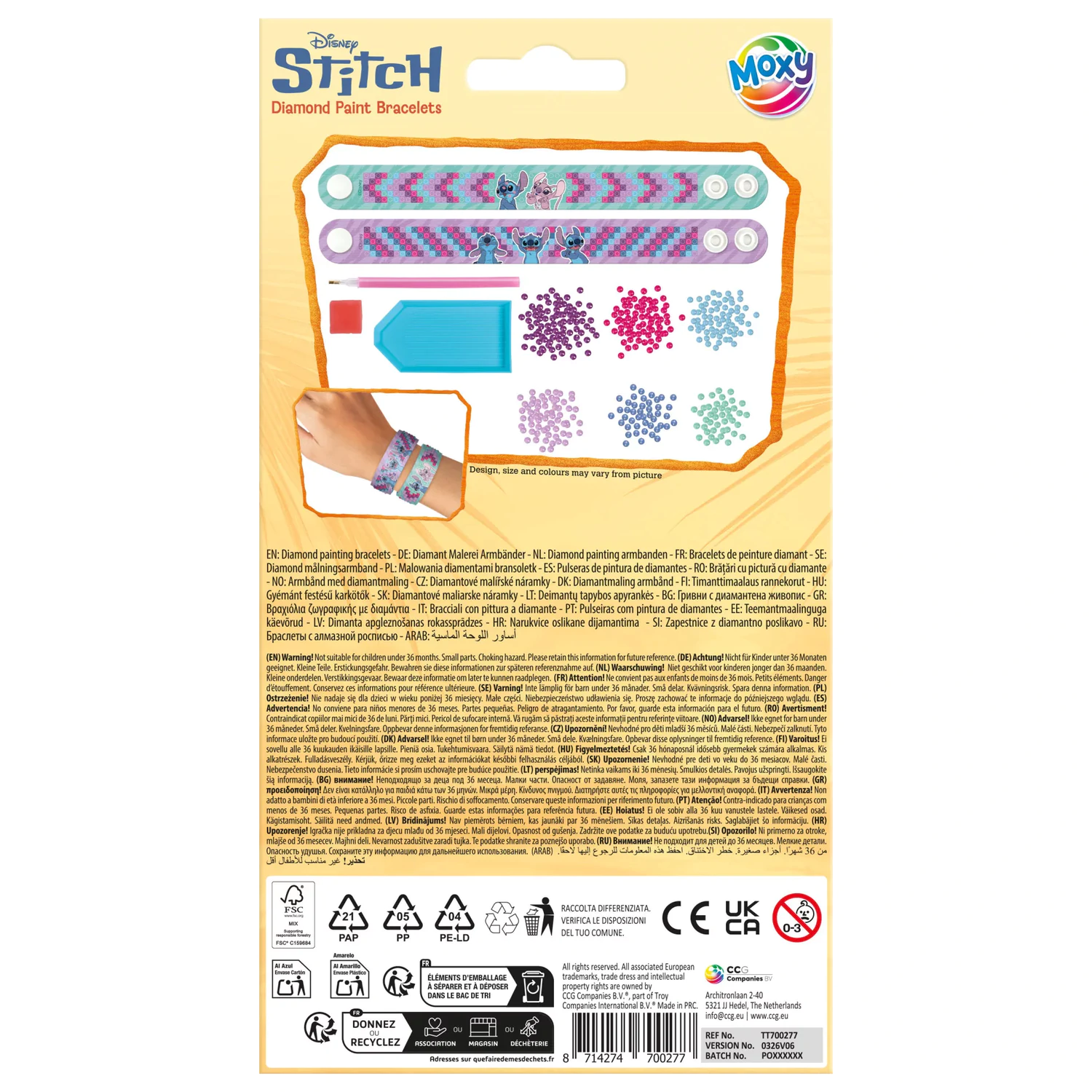 Stitch Moxy diamond dot bracelet set of 2 product photo