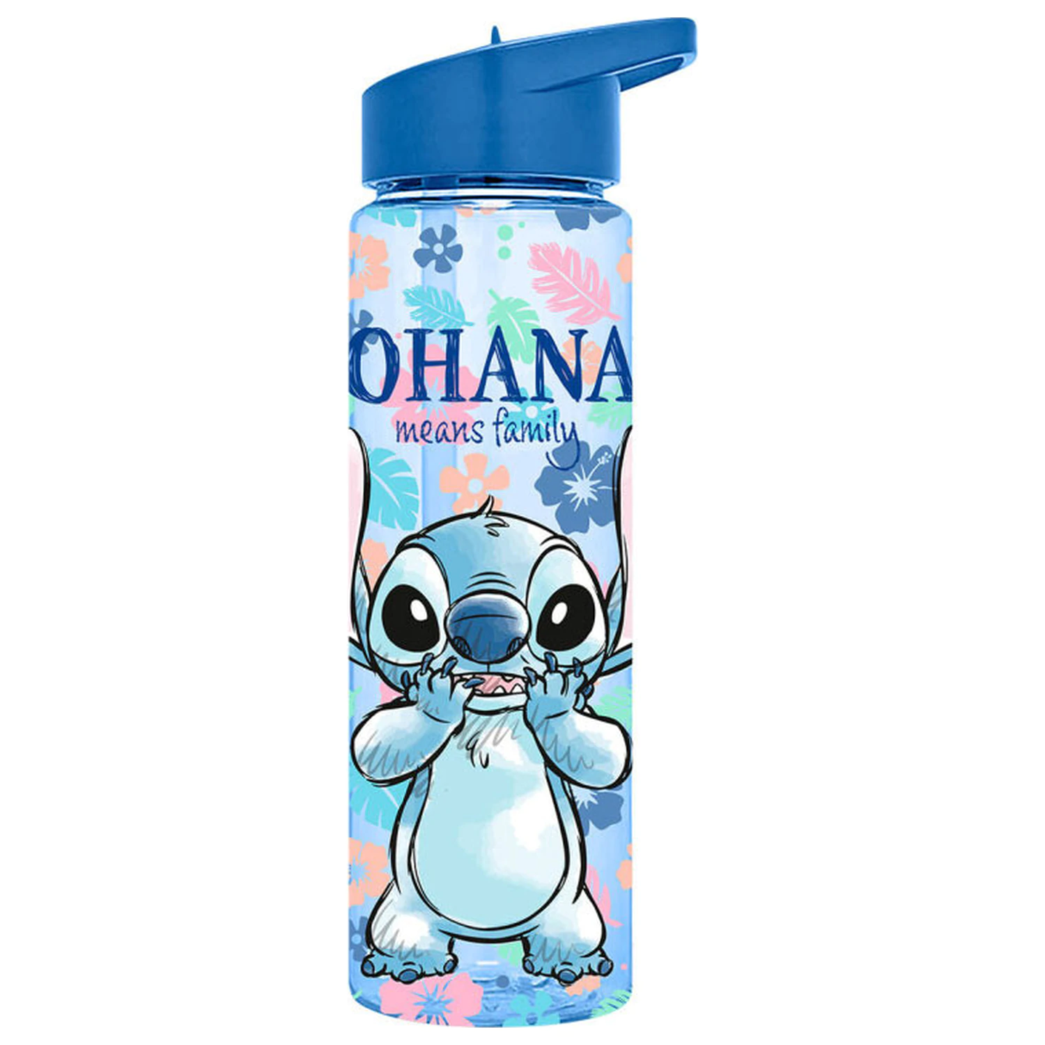 Lilo and Stitch Ohana Plastic Straw Bottle 600 ml product photo