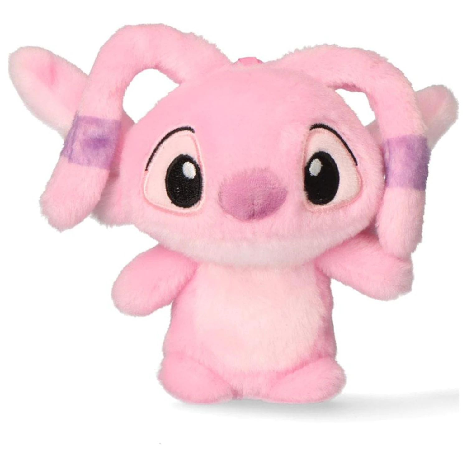 Stitch Pink 3D plush figure with hanger, bag charm 12 cm product photo