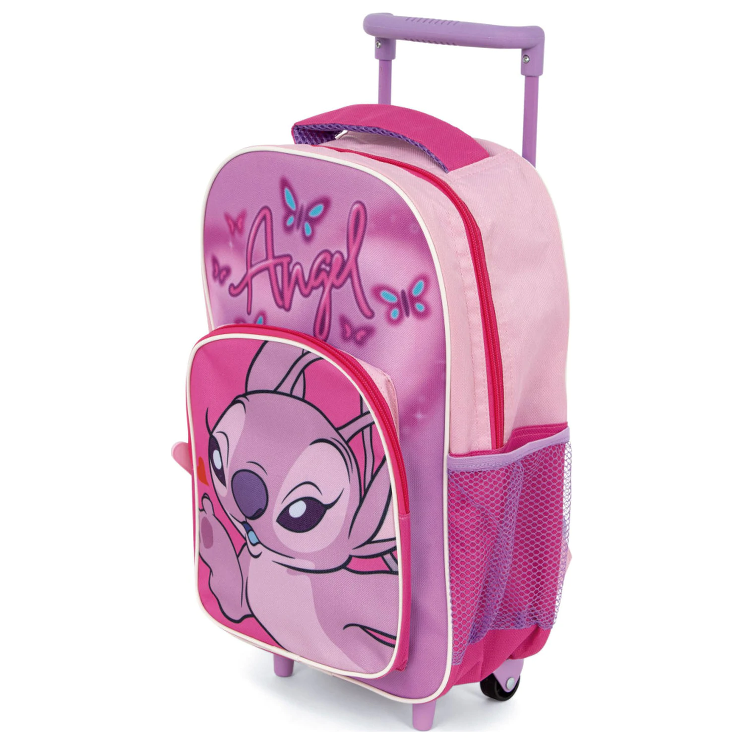 Stitch Pink Angel Rolling Preschool Backpack, Bag 36 cm product photo