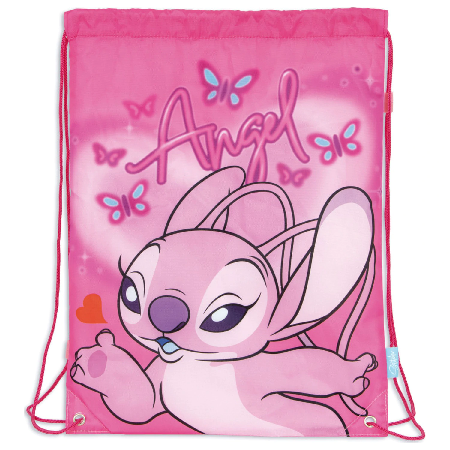 Stitch Pink Angel sports bag, gym bag 44 cm product photo