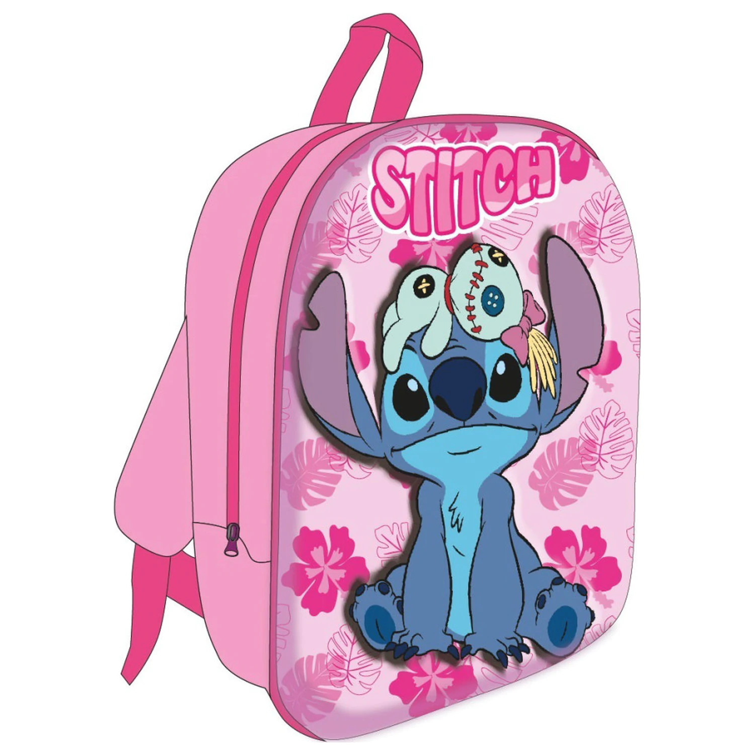 Stitch Pink Mischief 3D backpack, bag 30 cm product photo
