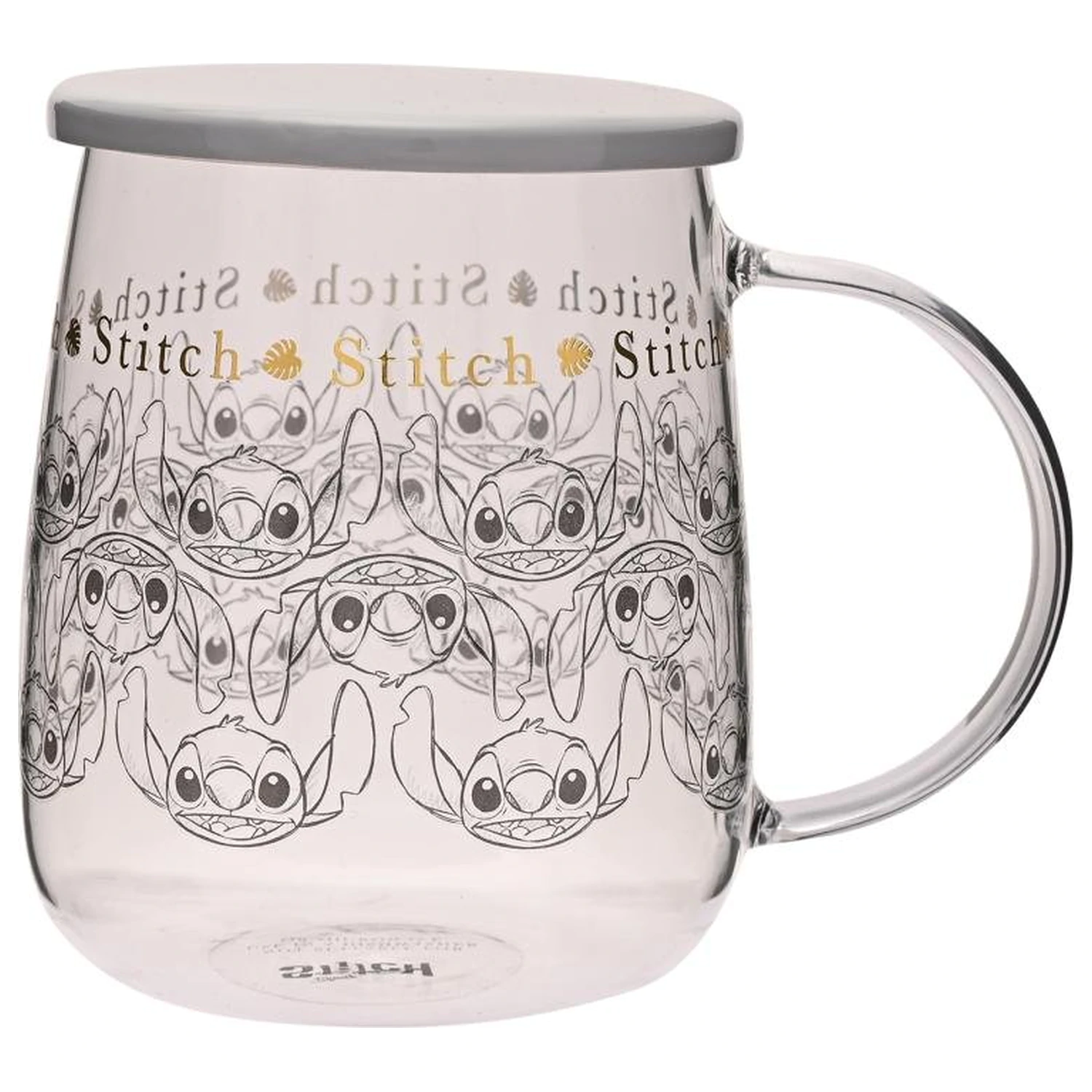 Stitch Glass Mug with Lid 532ml product photo