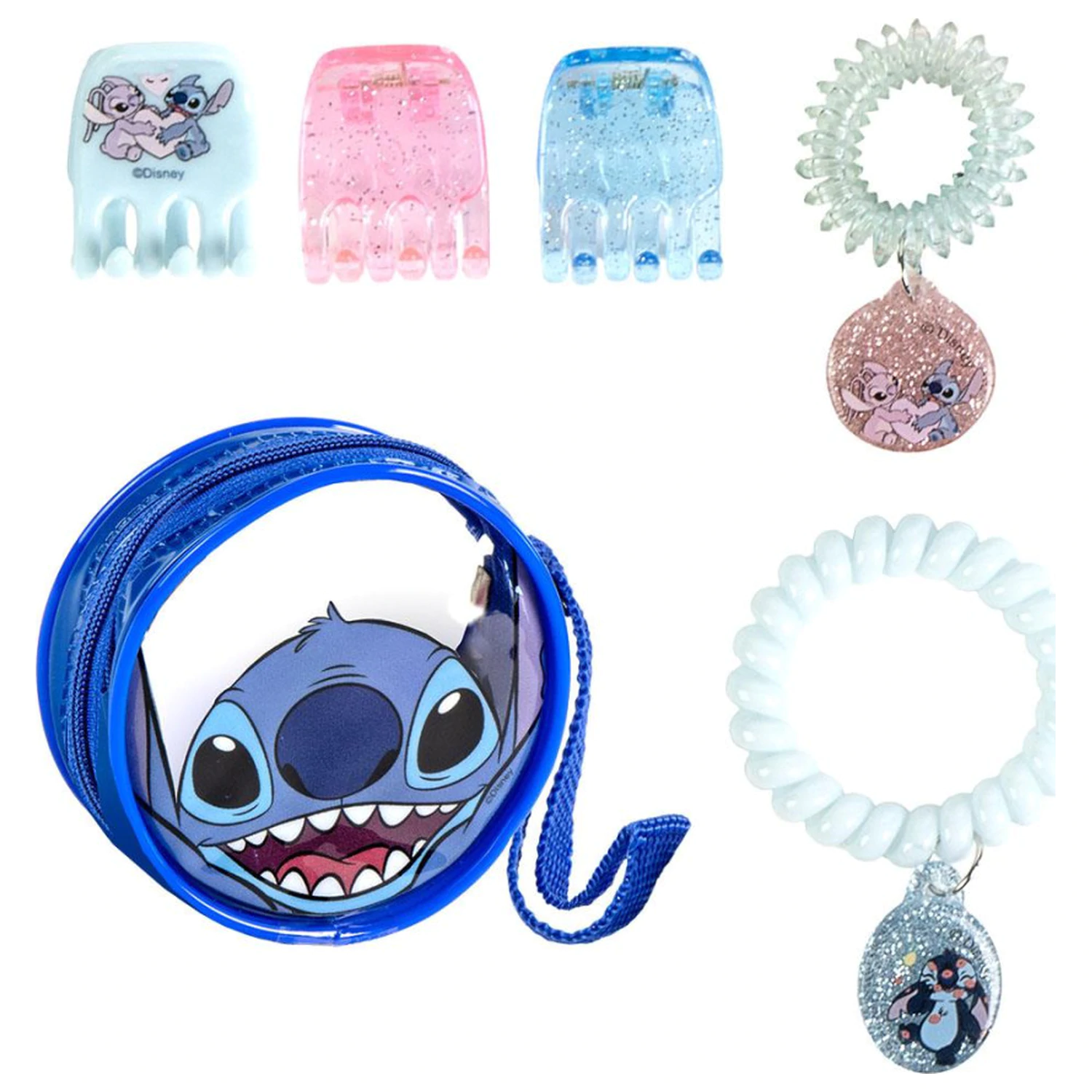 Stitch Pouch Hair Accessory Set product photo
