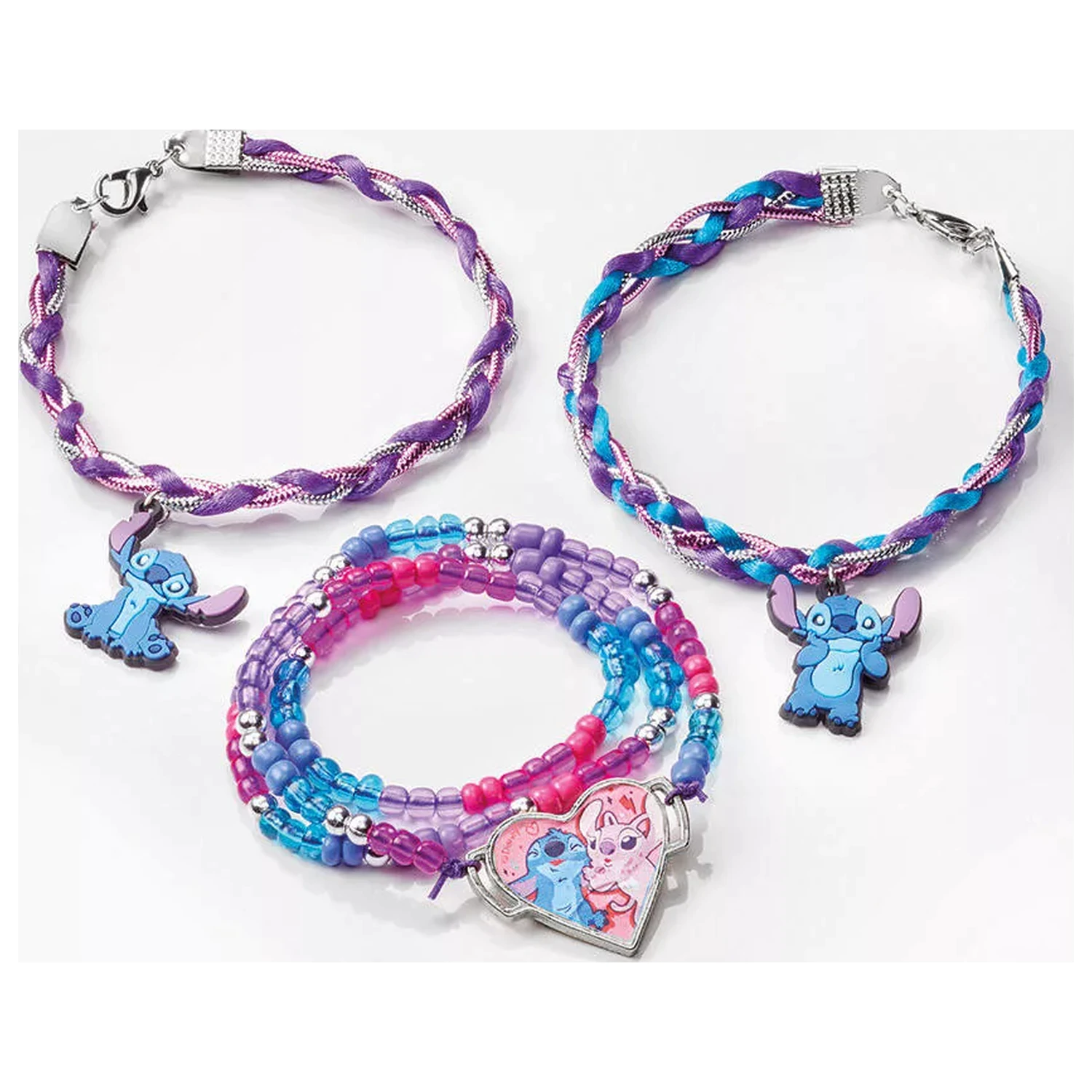 Stitch Purple charm bracelet making kit product photo