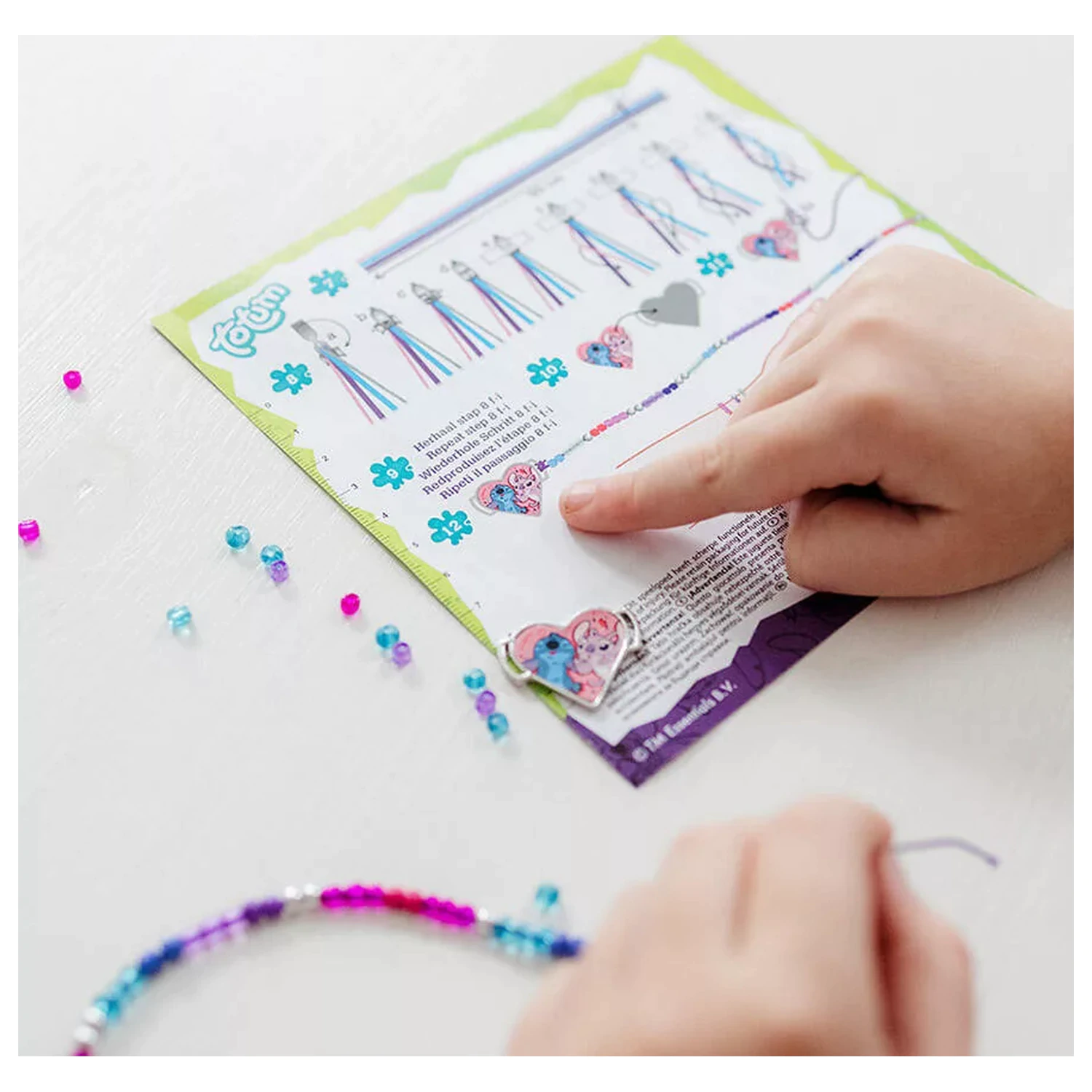 Stitch Purple charm bracelet making kit product photo