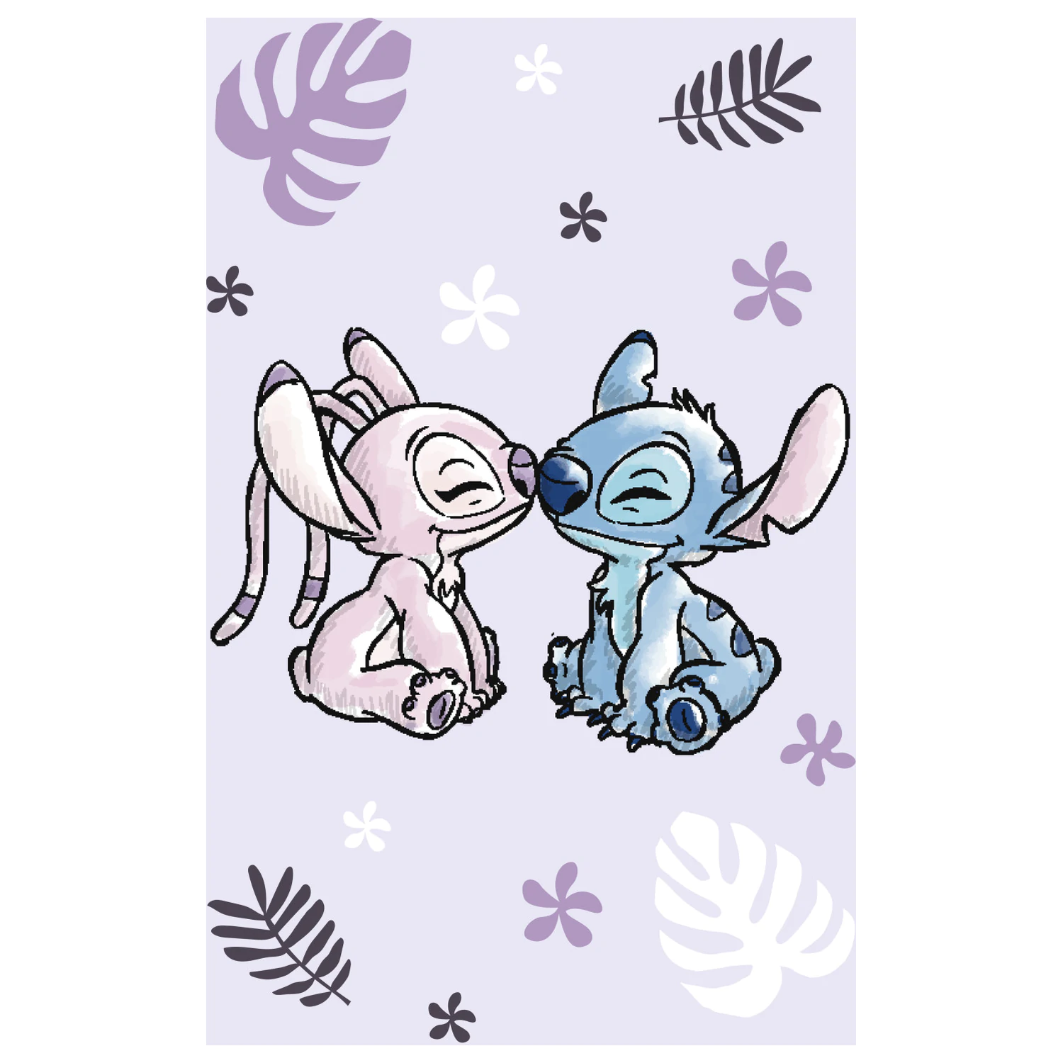 Stitch Purple Fleece Blanket product photo