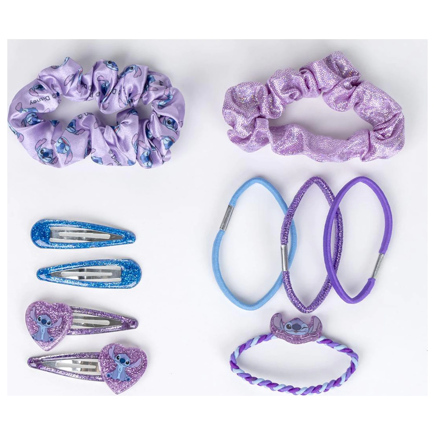 Stitch Radiant Hair Clip and Hair Tie Set product photo