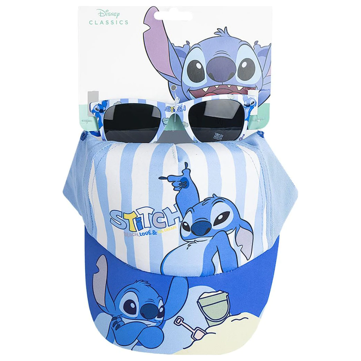 Stitch Sand Sunglasses and Baseball Cap Set product photo