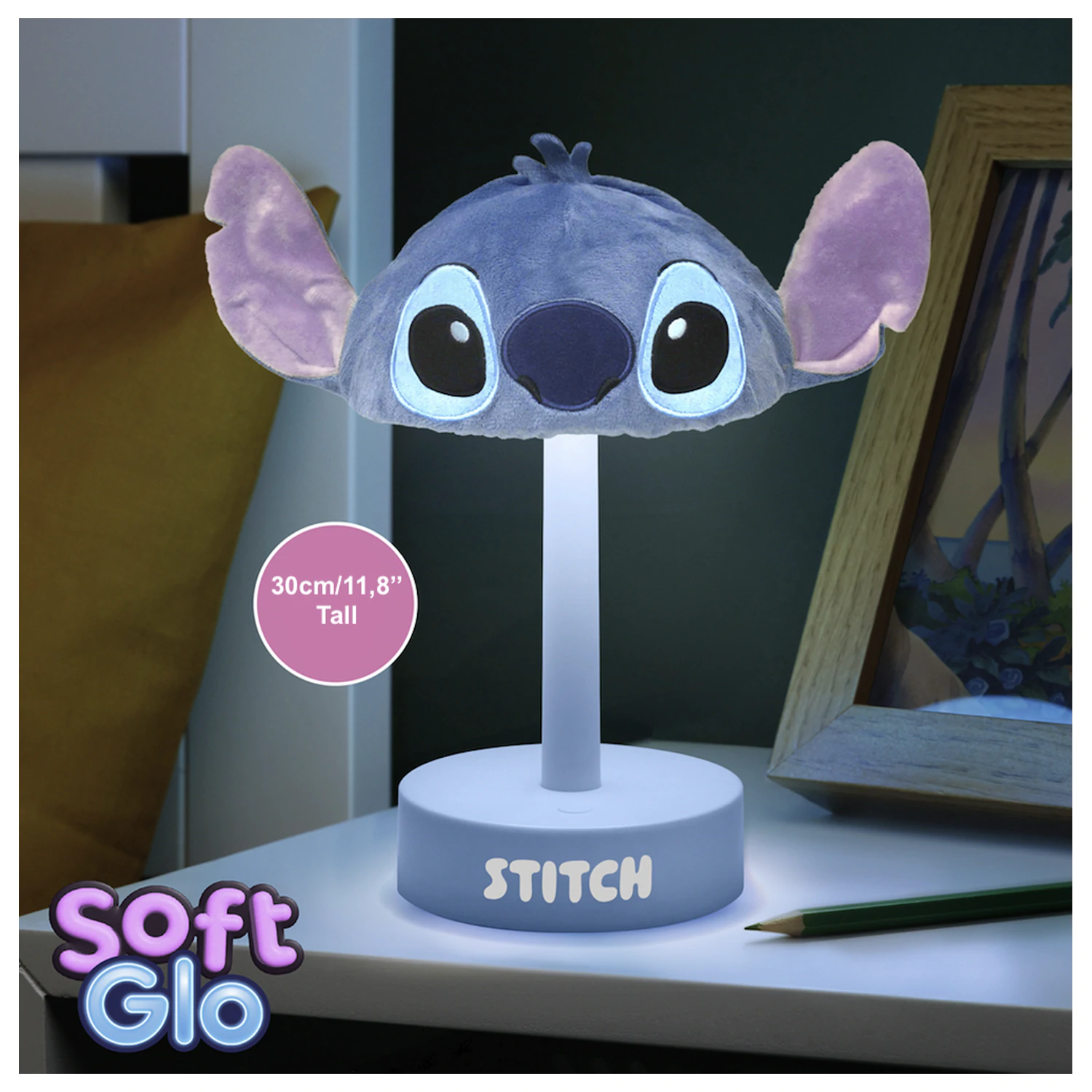 Stitch 'SoftGlo' Fluffy Decorative Lamp product photo