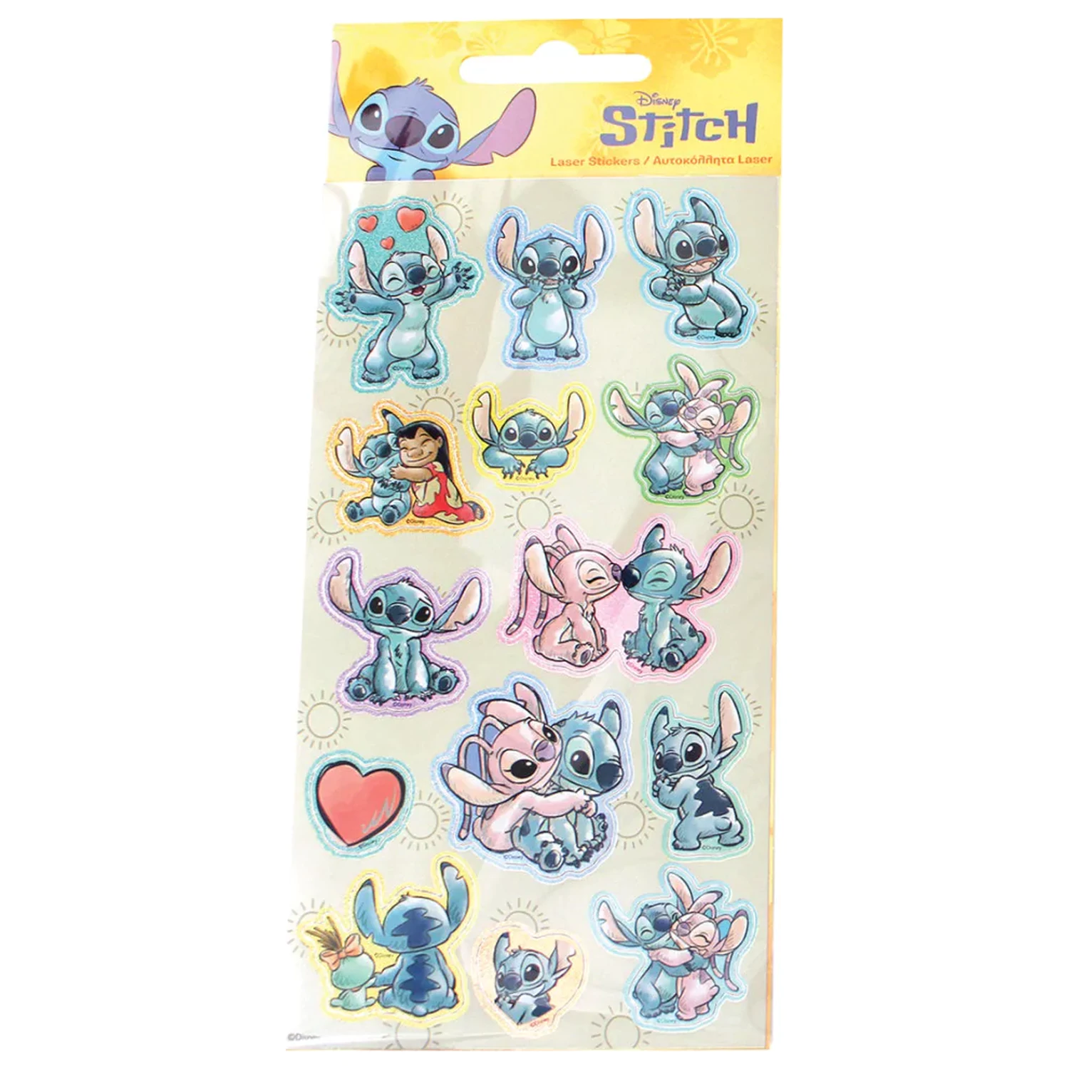 Stitch Sun Holographic Sticker Set product photo