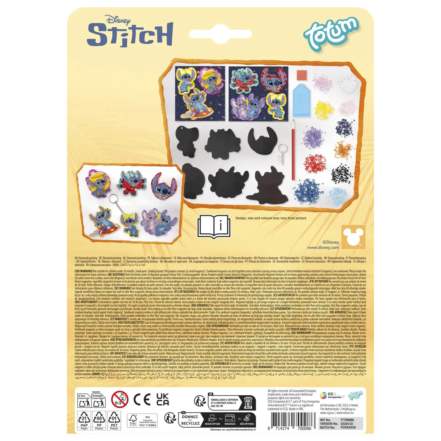 Lilo and Stitch Surf diamond-studded magnetic set product photo