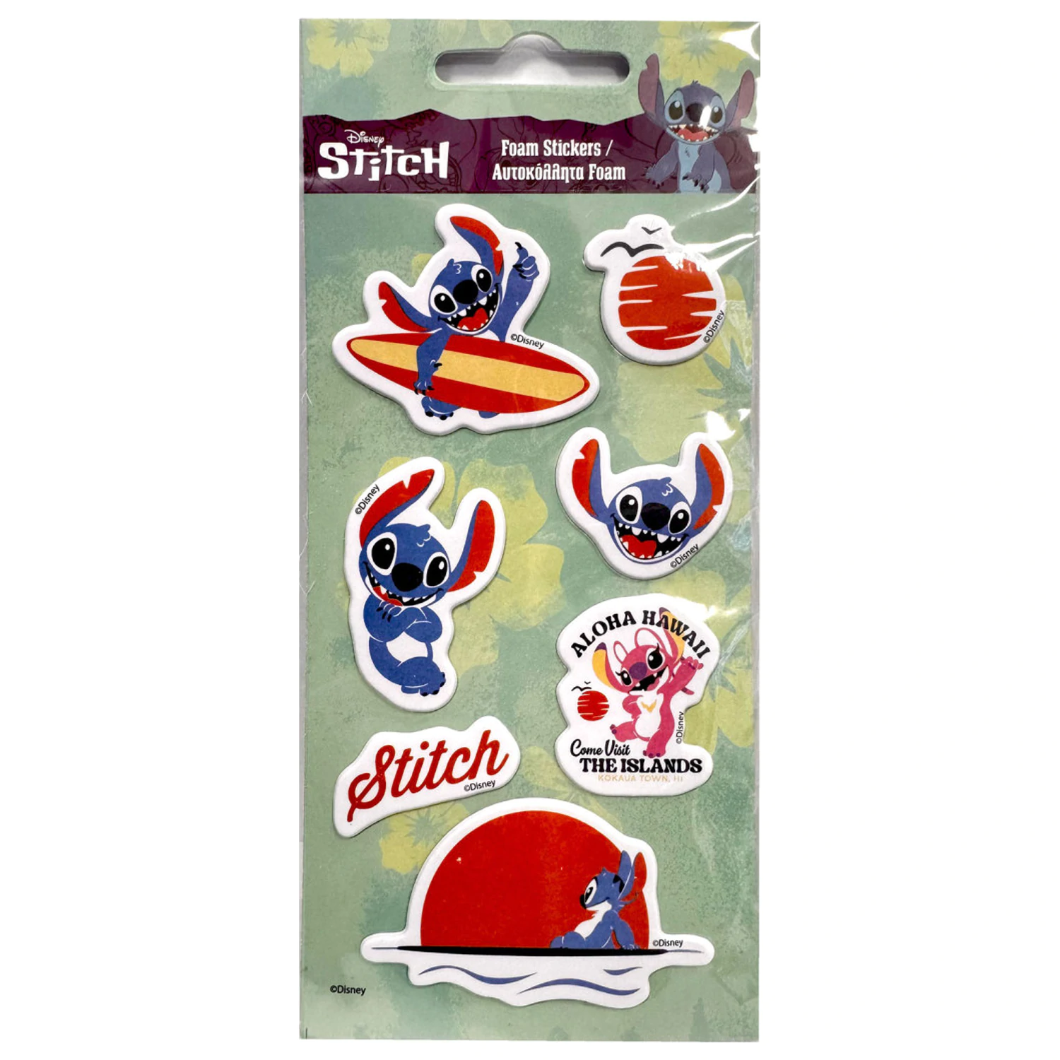 Stitch The Islands Puffy Foam Sticker Set product photo
