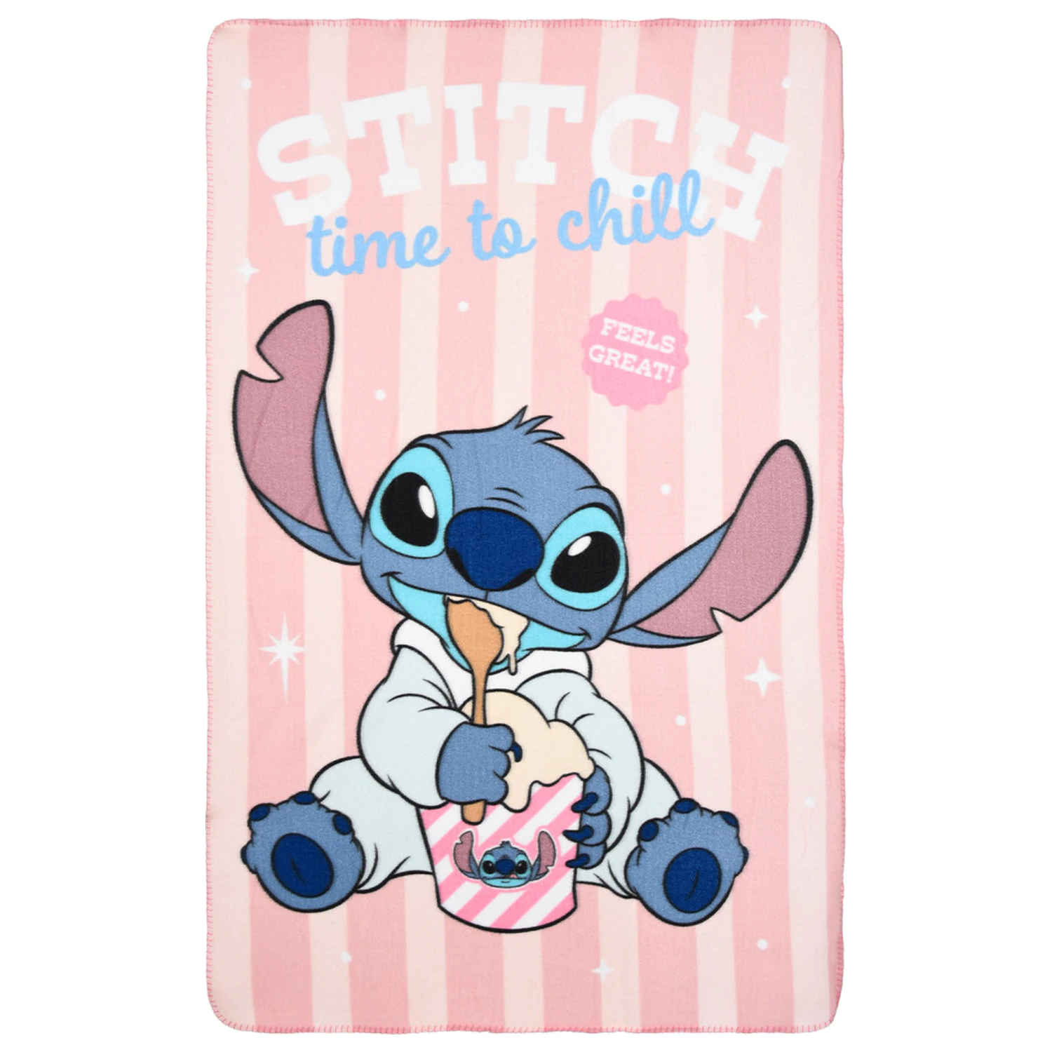 Stitch Lilo and Stitch Time to Chill fleece blanket product photo