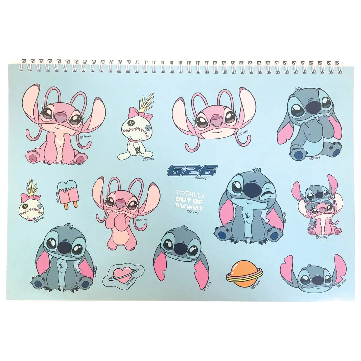 Stitch Universe A4 spiral sketchbook 40 sheets with stickers product photo