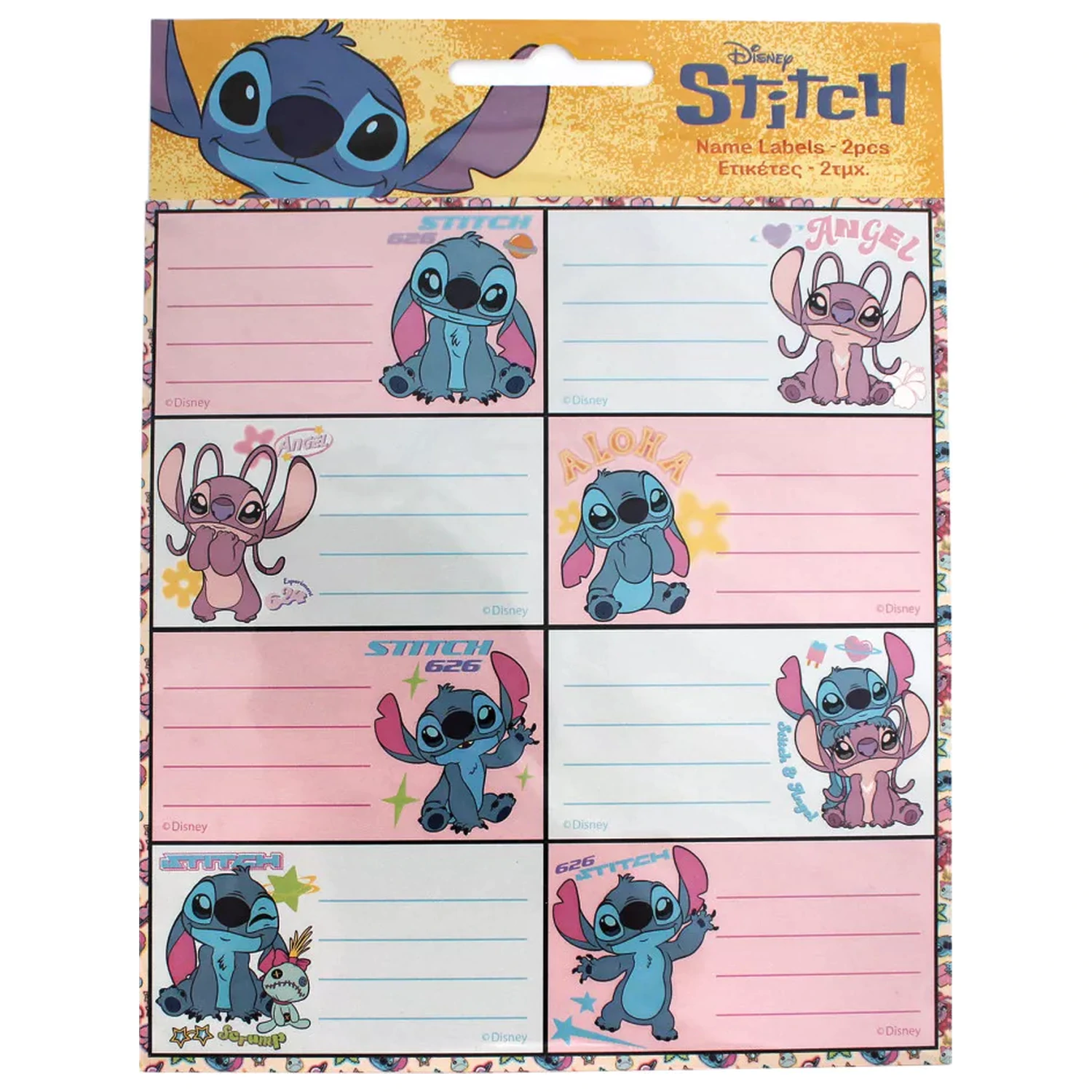 Stitch Universe notebook label 16 pcs. product photo