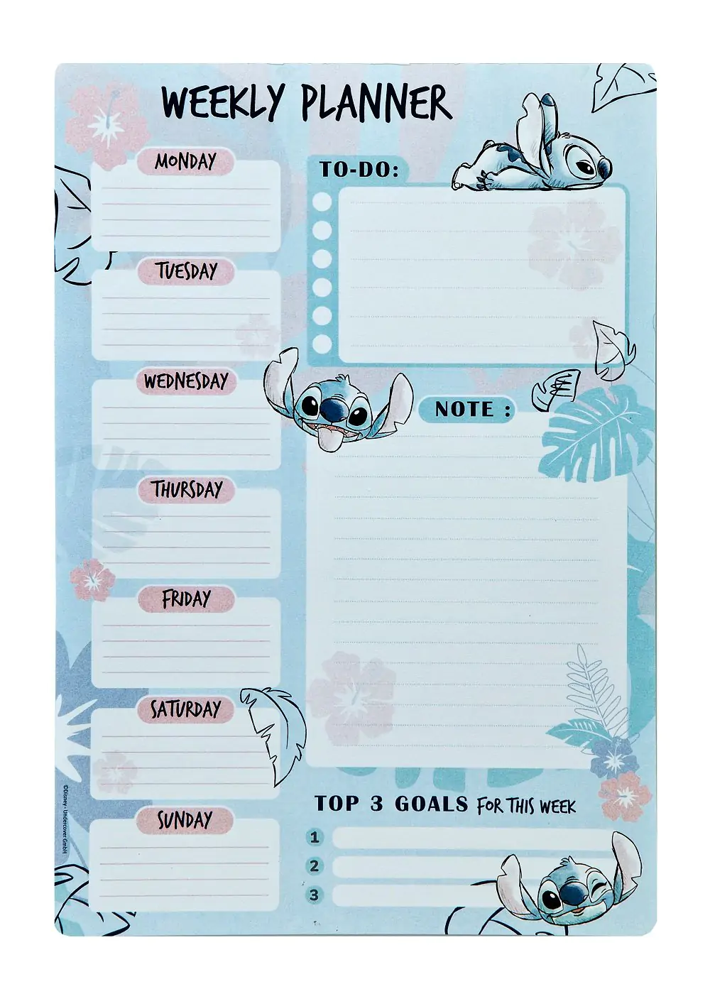 STITCH Watercolor Weekly Planner product photo