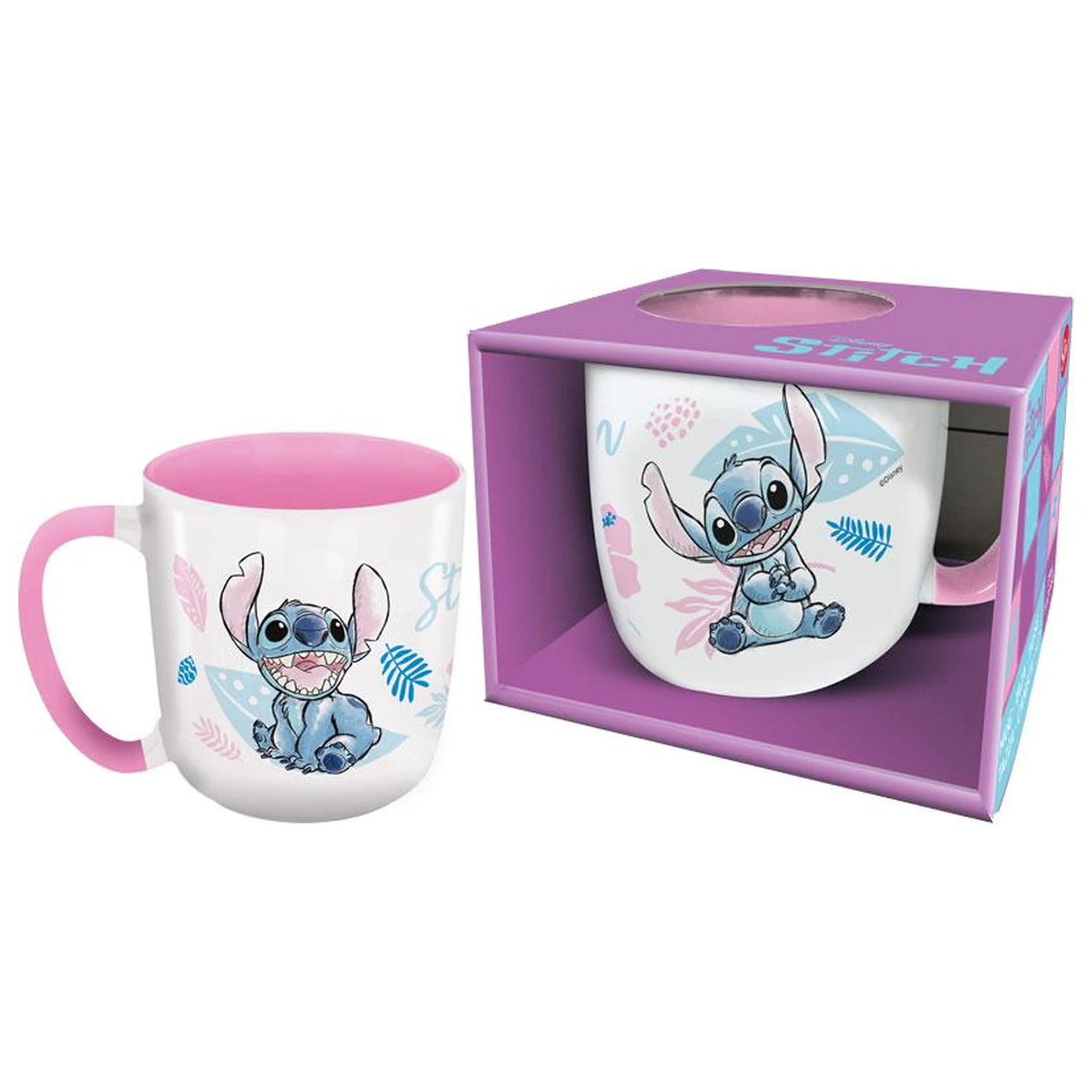 Stitch Watercolor Pink Mug product photo