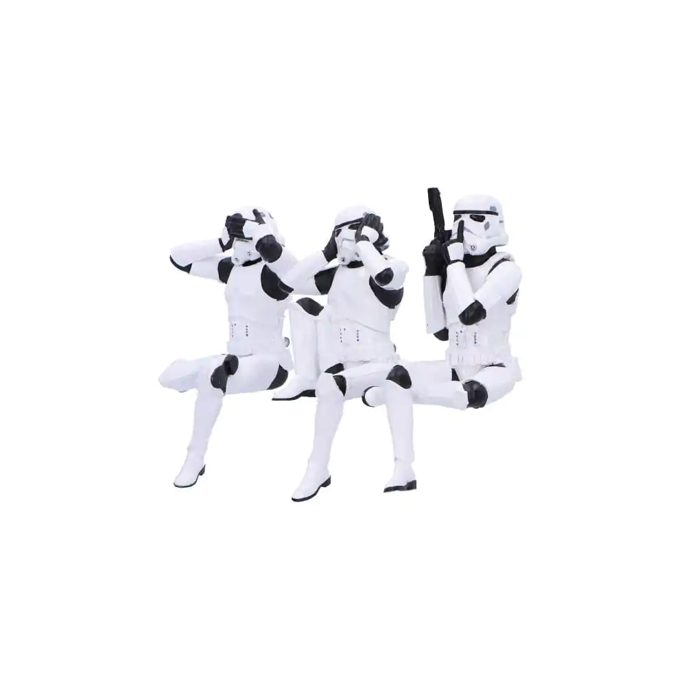 Stormtrooper Figures Three Wise Sitting Stormtroopers 11 cm product photo