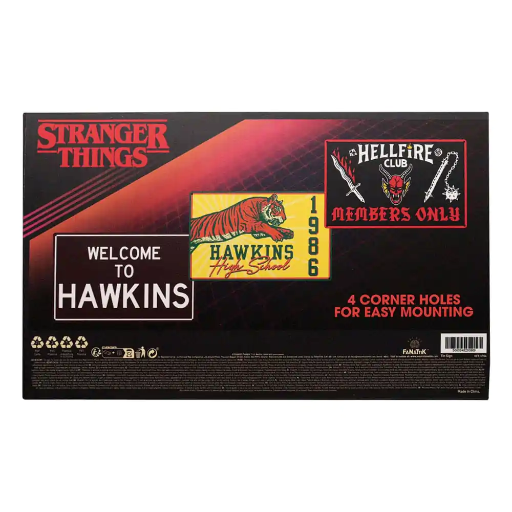 Stranger Things Tin Signs 3 Pack product photo