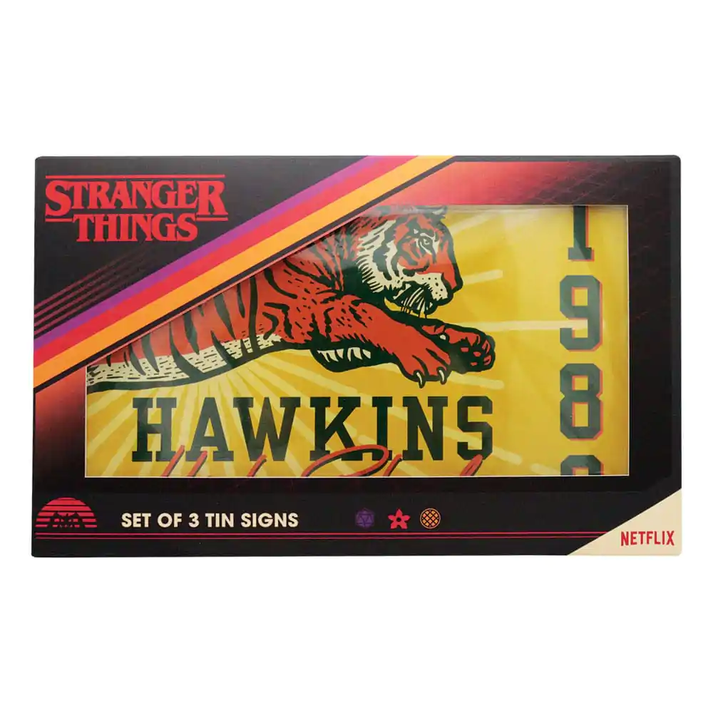 Stranger Things Tin Signs 3 Pack product photo