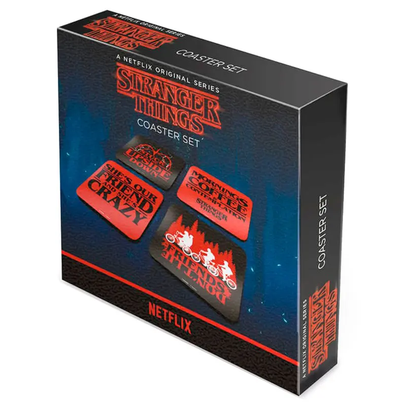 Stranger Things Coaster 4-Pack Phrases termékfotó