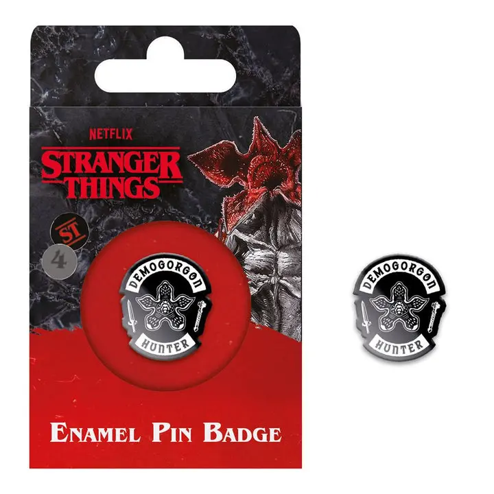 Stranger Things 4 Enamel Pin Badge Demogorgon Hunter termékfotó