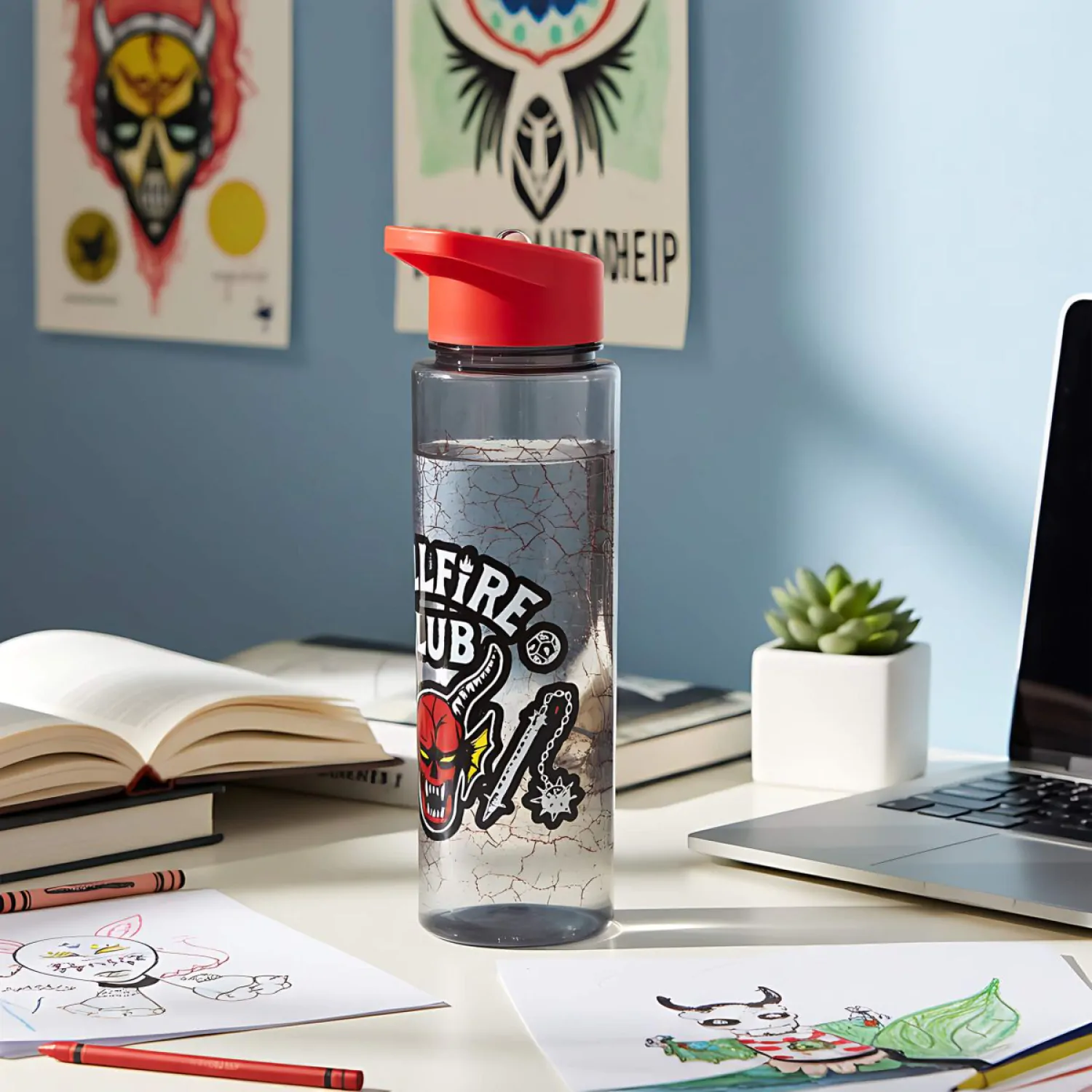 Stranger Things Drink Bottle Hellfire Club product photo