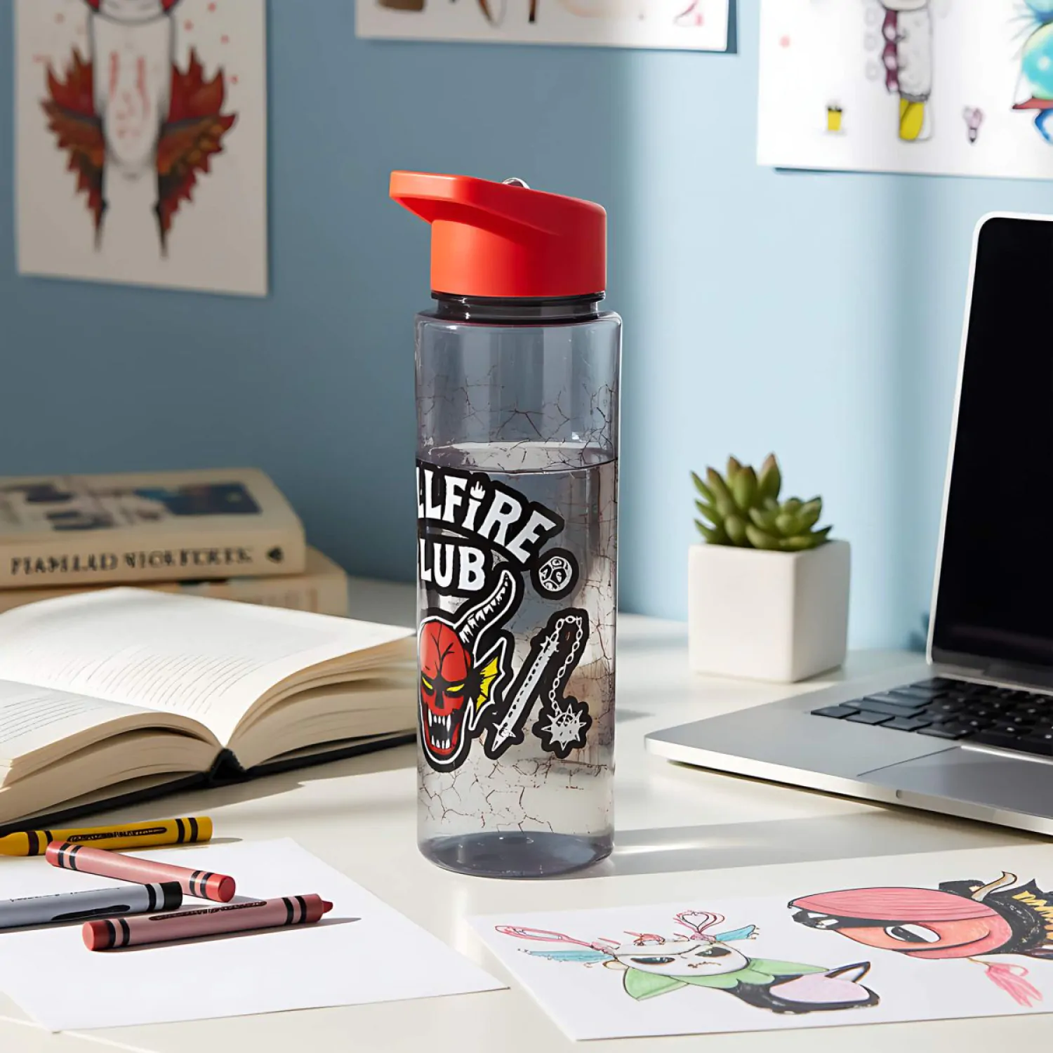 Stranger Things Drink Bottle Hellfire Club product photo