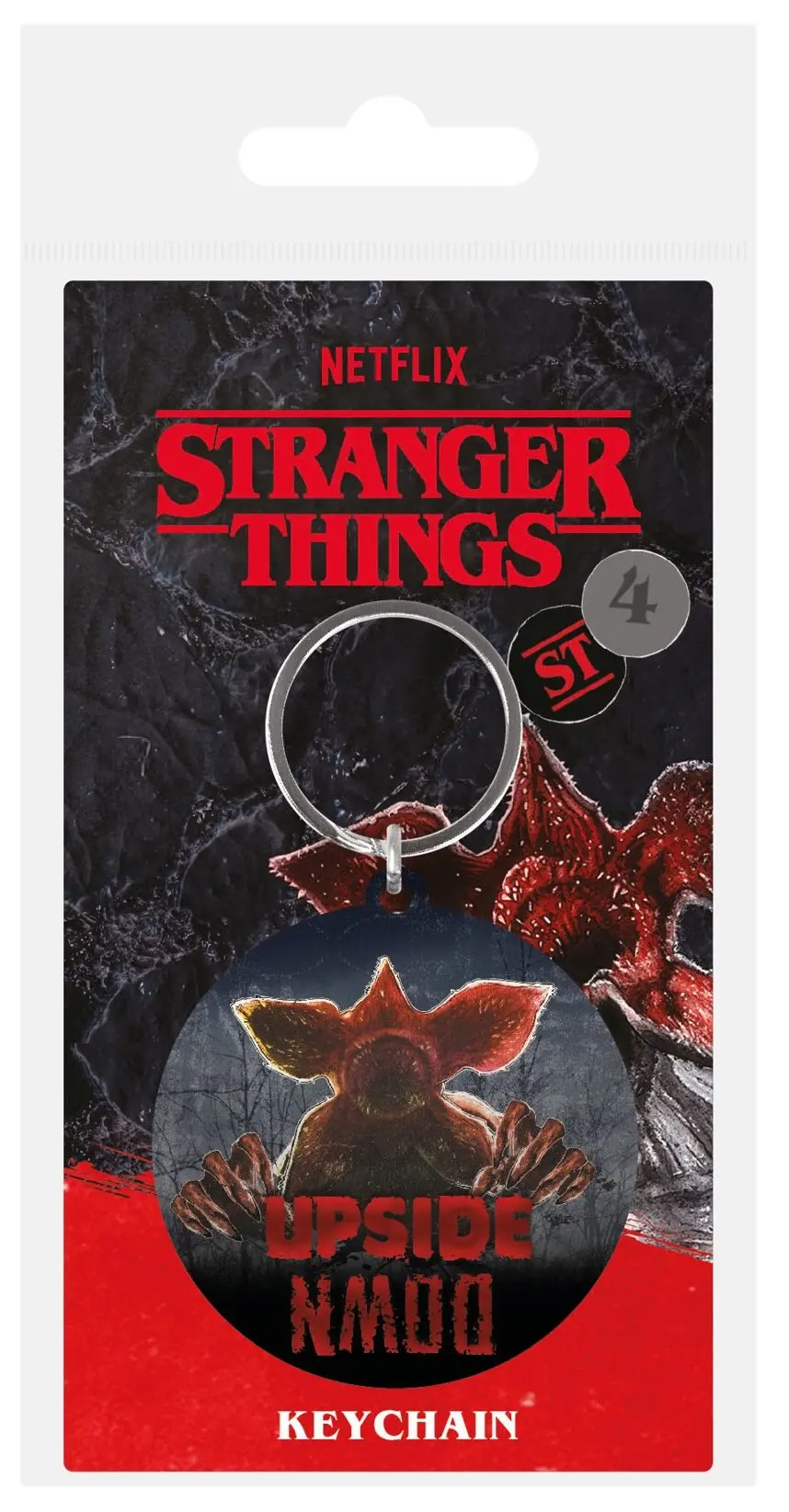 Stranger Things 4 Rubber Keychain Demogorgon 6 cm termékfotó