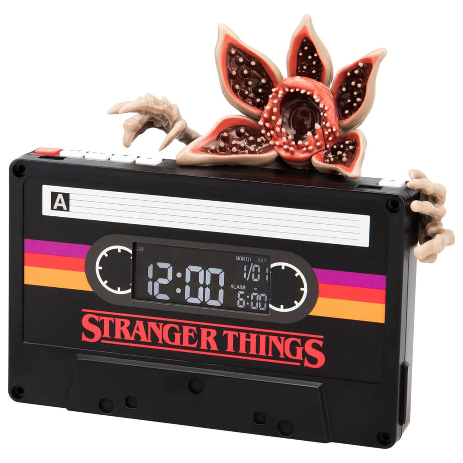 Stranger Things 5 Alarm Clock Demogorgon Cassette 15 cm product photo