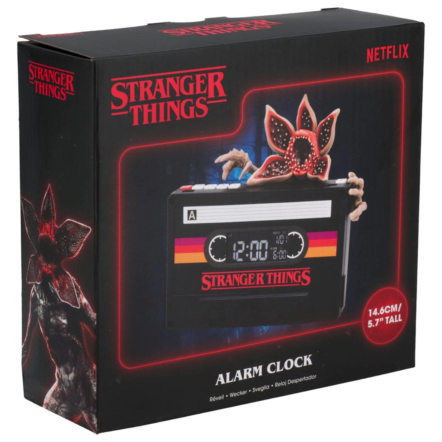 Stranger Things 5 Alarm Clock Demogorgon Cassette 15 cm product photo