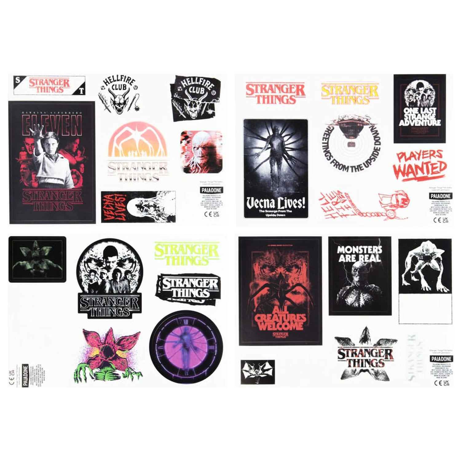 Stranger Things 5 Gadget Decals Glow in the Dark product photo