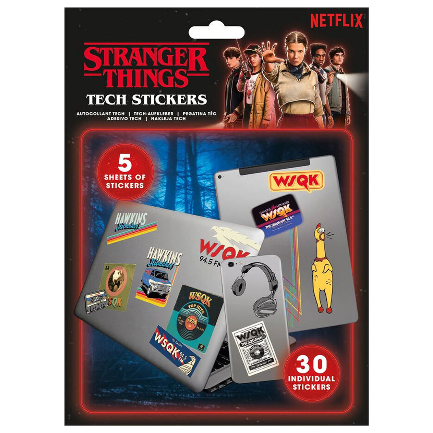 Stranger Things 5 stickers product photo