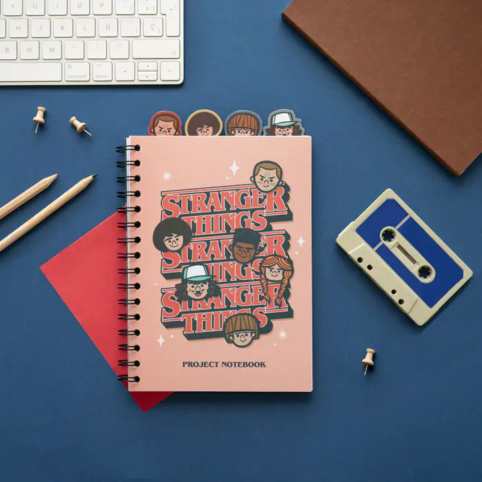 Stranger Things A5 notebook product photo