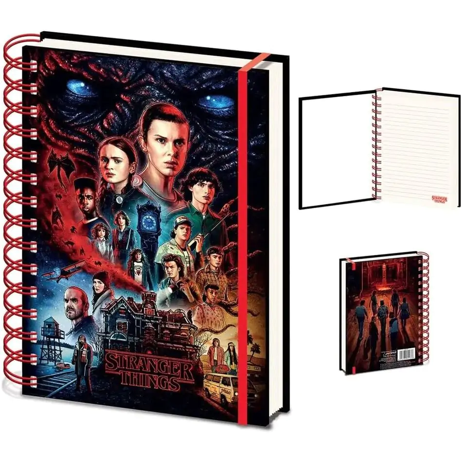 Stranger Things A5 notebook product photo