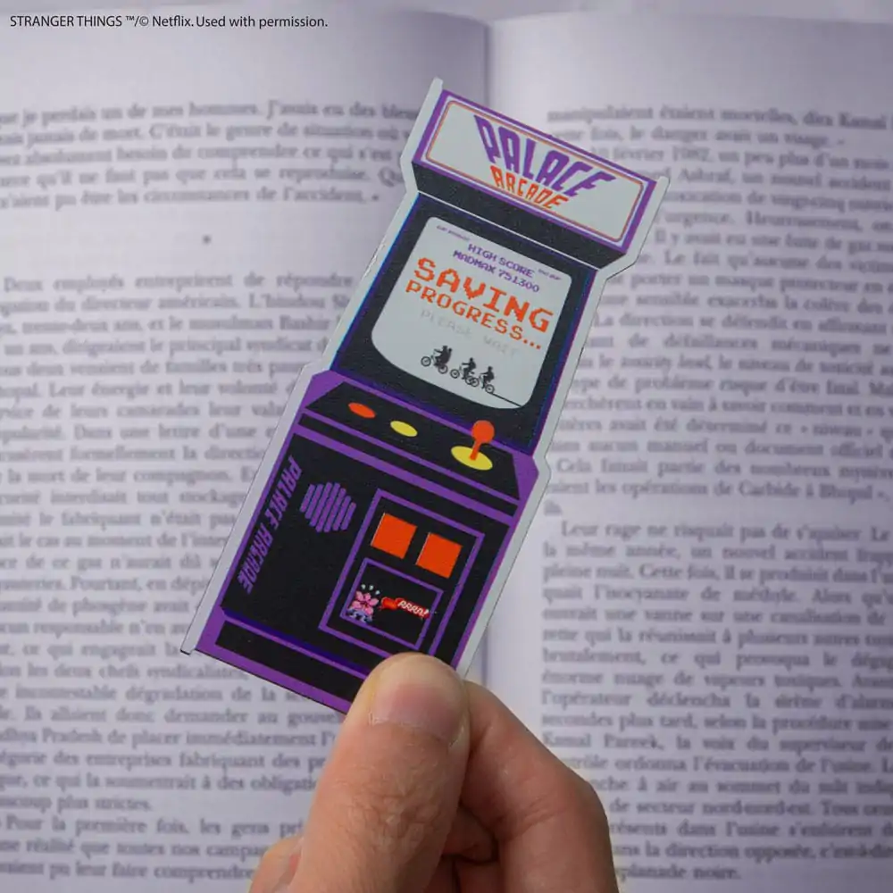 Stranger Things Bookmark Arcade Metal  product photo