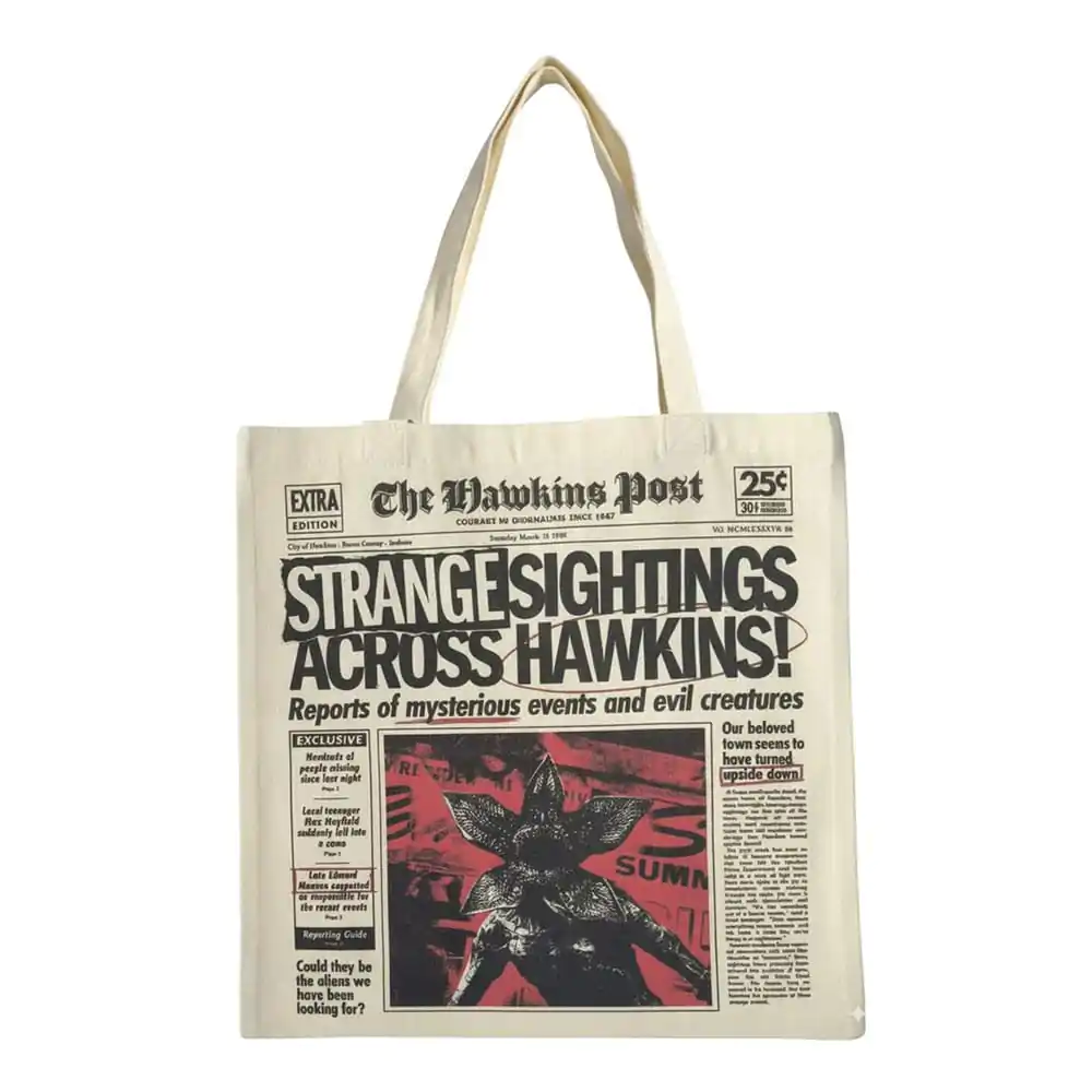 Stranger Things Tote Bag Newspaper product photo