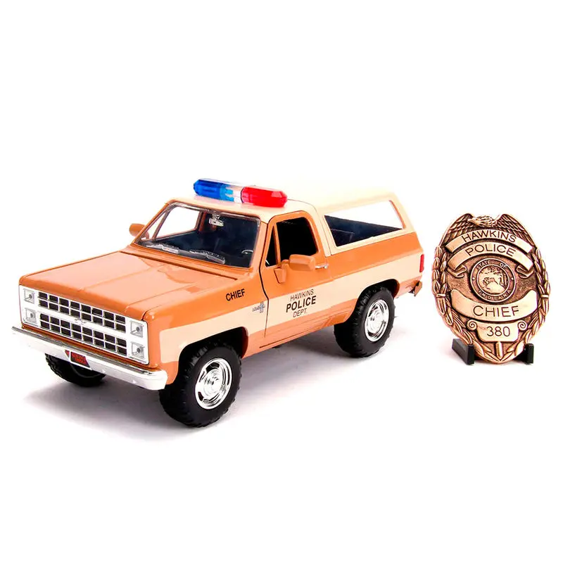 Stranger Things Chevy K5 Blaze 1980 metal car + badge product photo