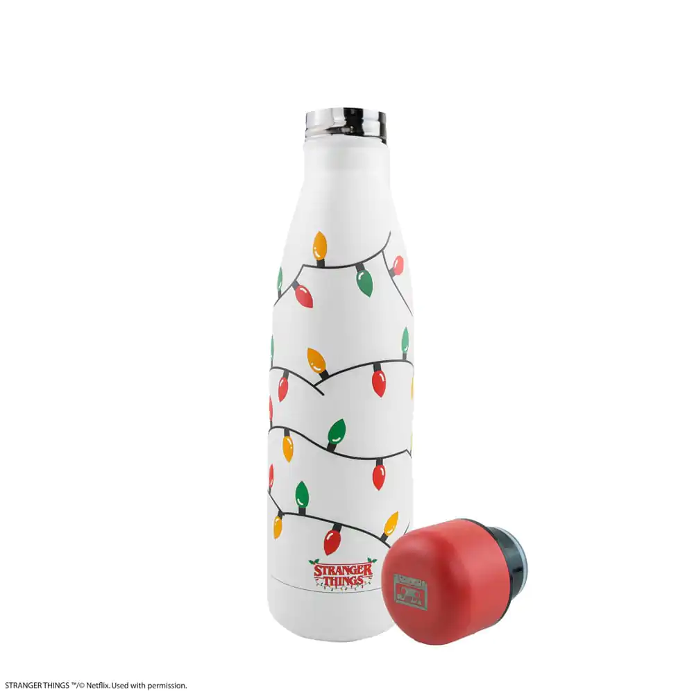 Stranger Things Thermo Water Bottle Christmas lights product photo