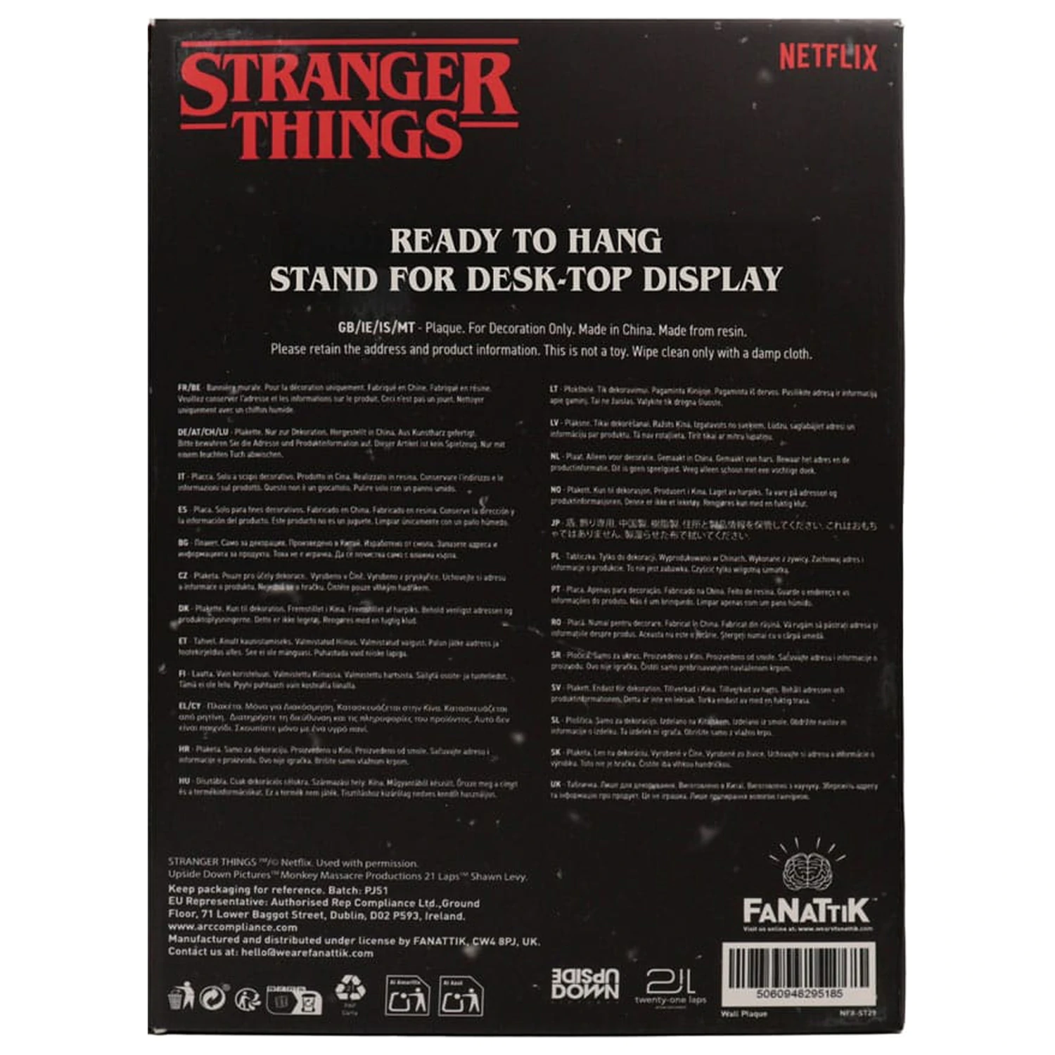 Stranger Things Resin Plaque Creel House Stained Glass Window product photo