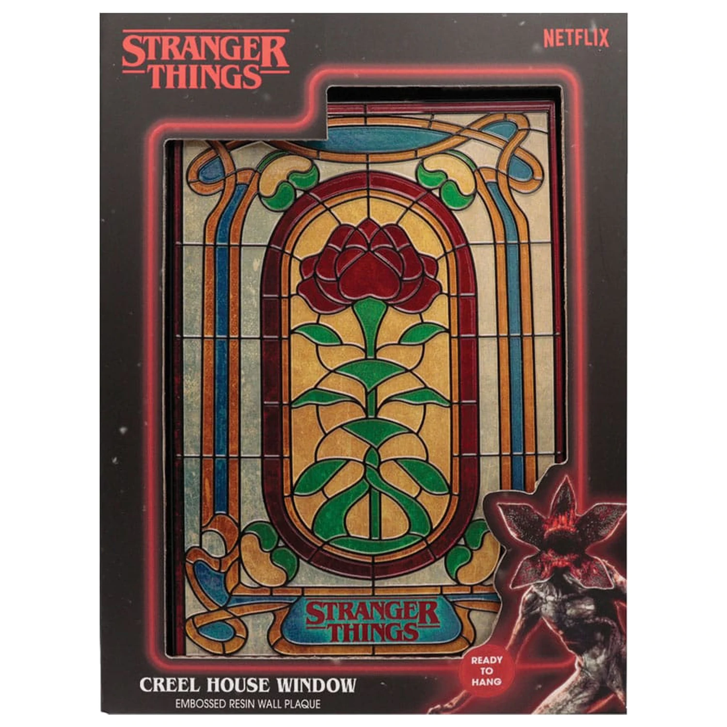Stranger Things Resin Plaque Creel House Stained Glass Window product photo