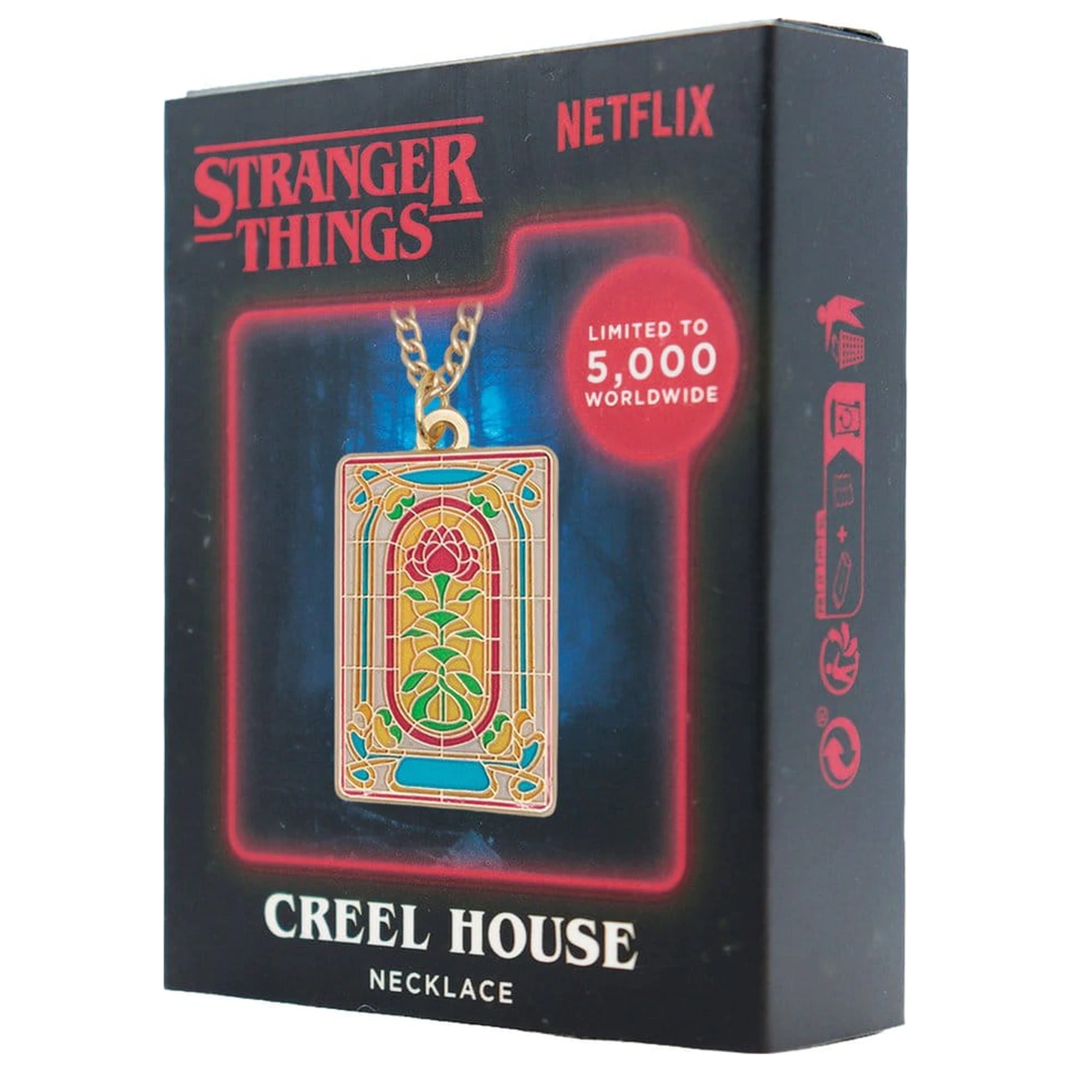 Stranger Things Necklace Creel House Window Limited Edition 3 x 2 cm product photo