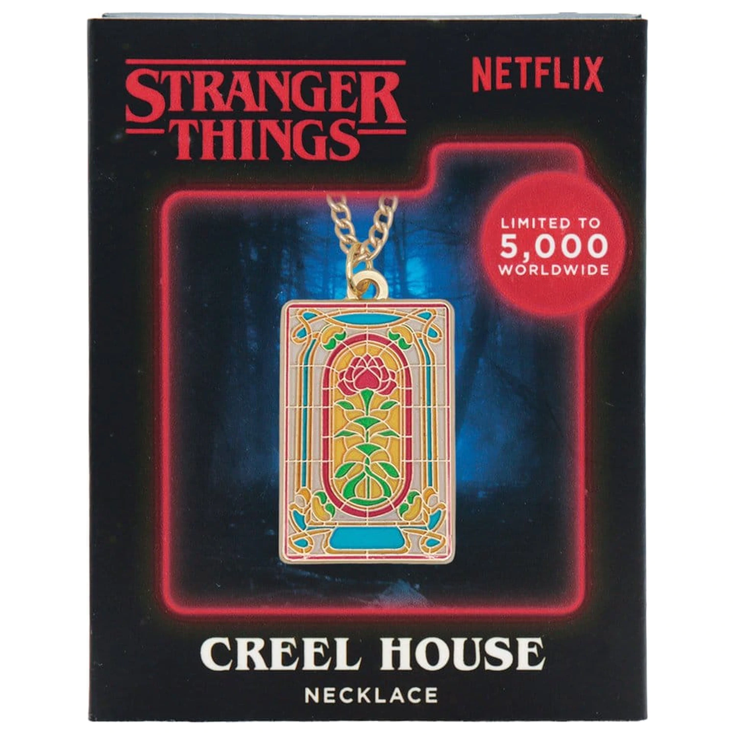 Stranger Things Necklace Creel House Window Limited Edition 3 x 2 cm product photo