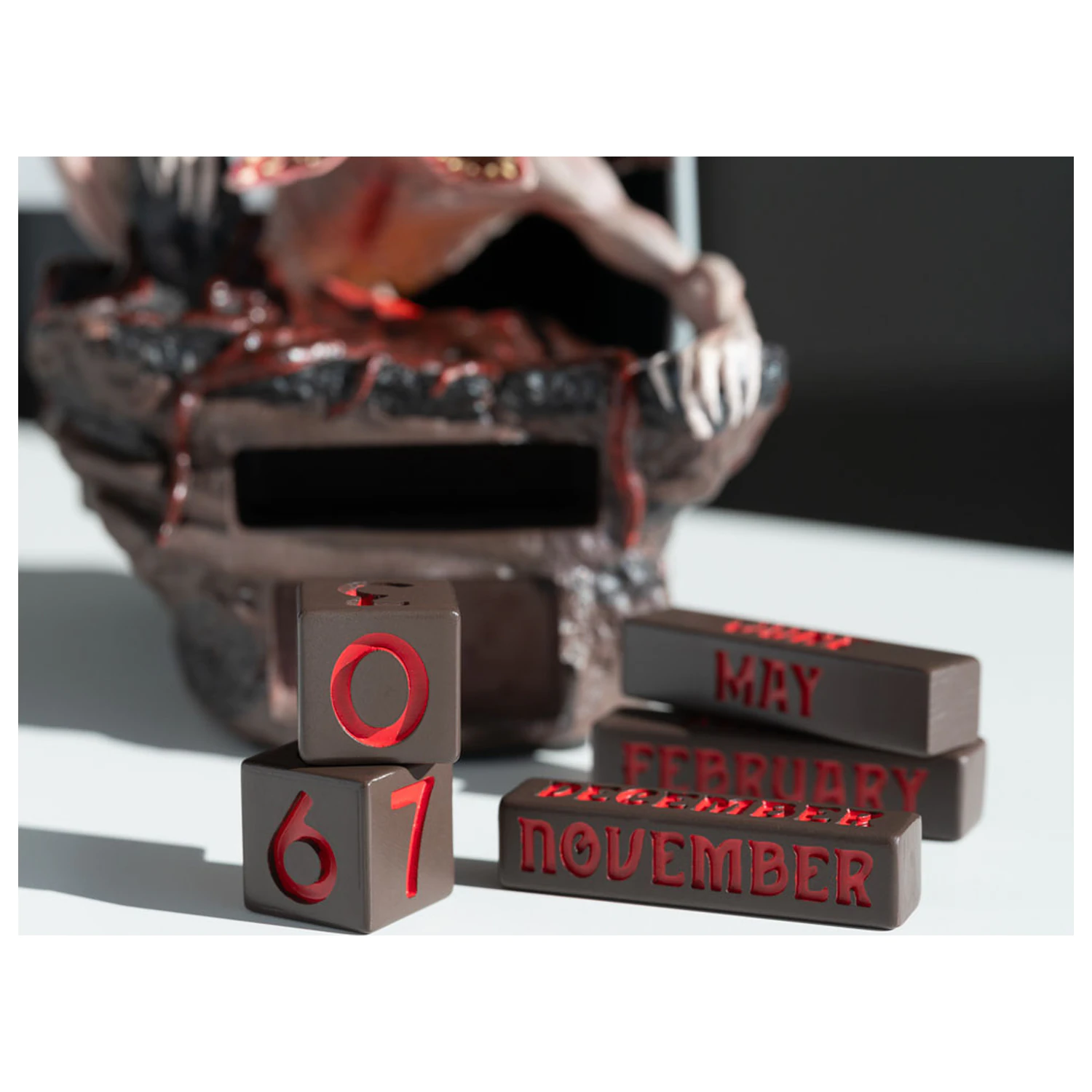 Stranger Things Demogorgon 3D perpetual calendar product photo