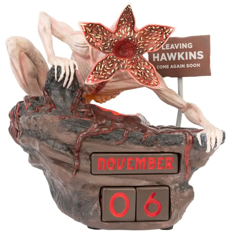 Stranger Things Demogorgon 3D perpetual calendar product photo