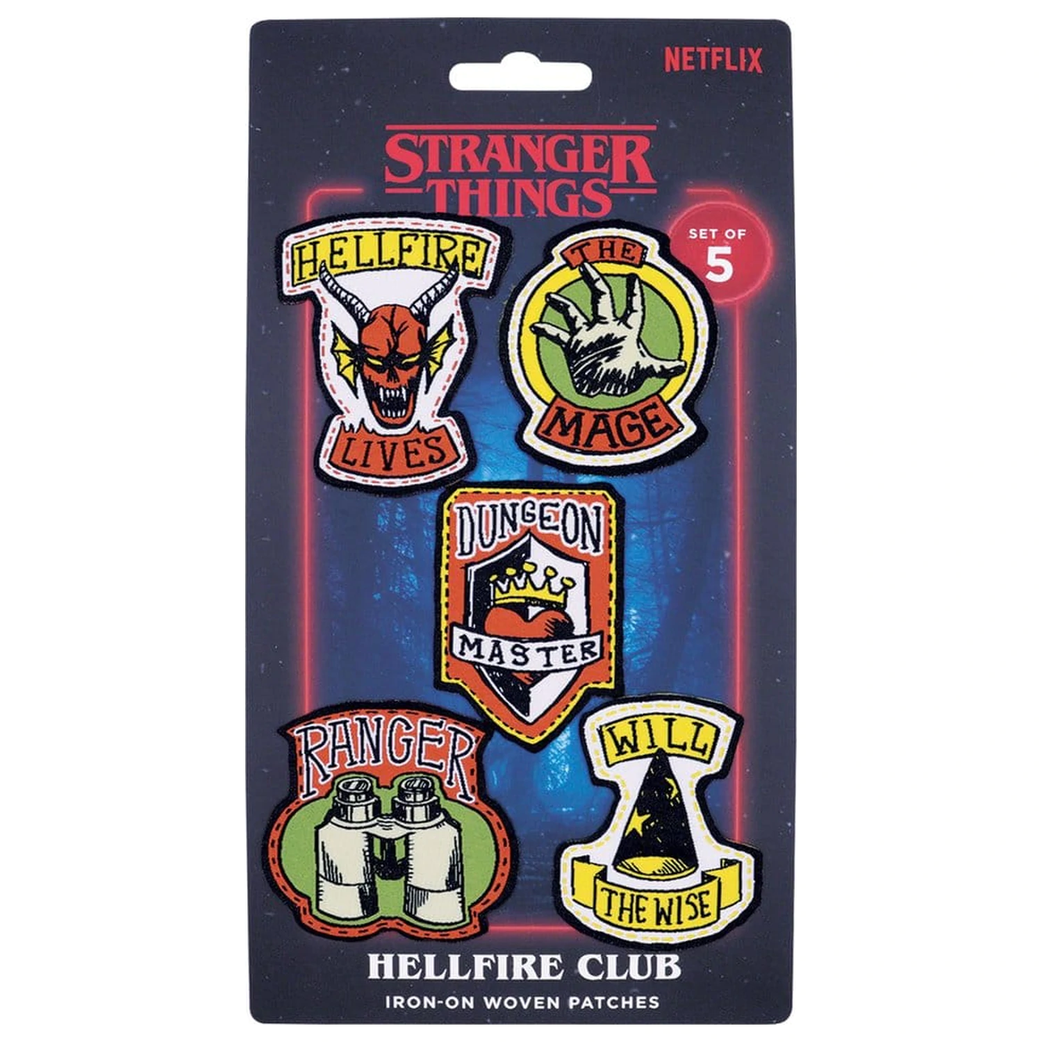 Stranger Things Fabric Patches 5-Pack product photo