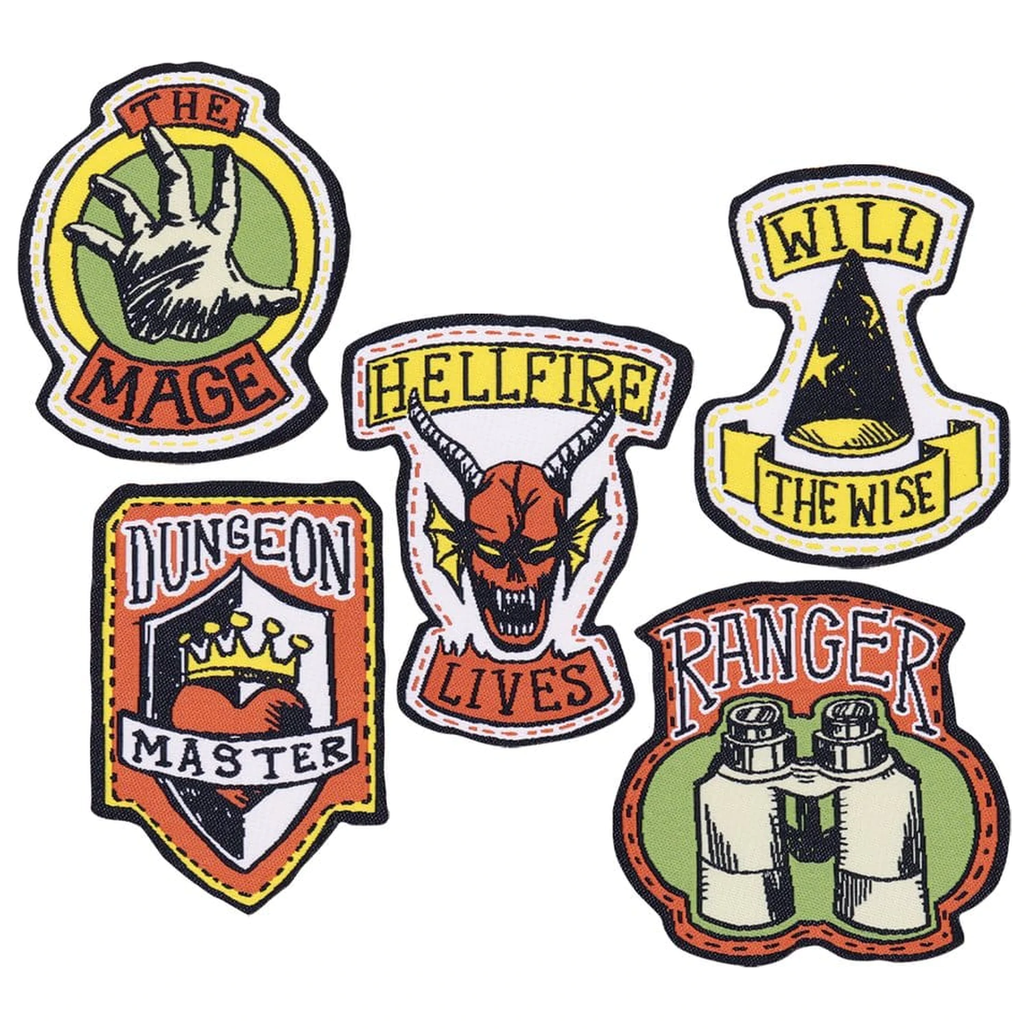 Stranger Things Fabric Patches 5-Pack product photo