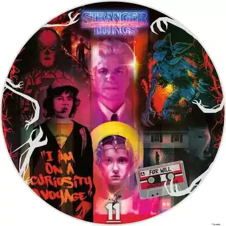 Stranger Things Round Jigsaw Puzzle Friends Don't Lie (500 pieces) product photo