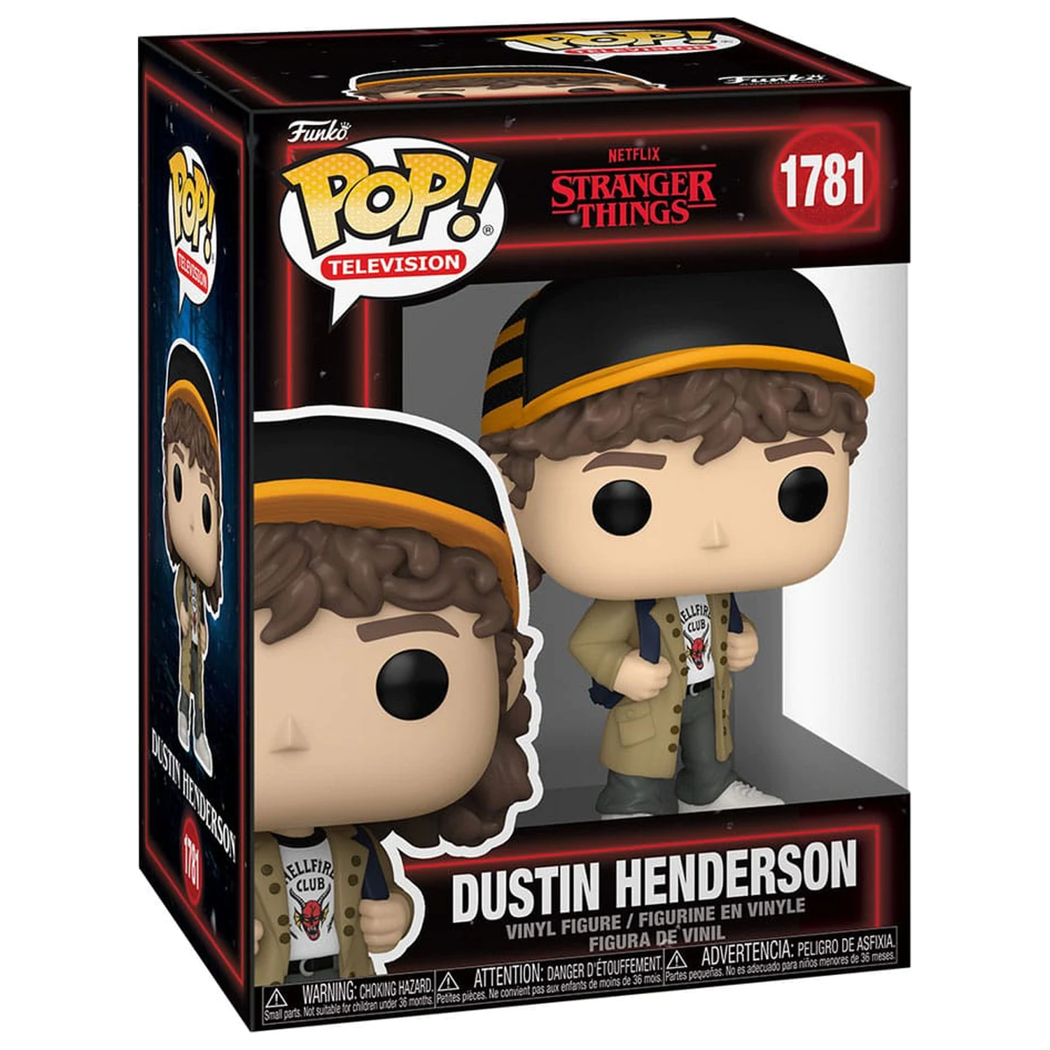 Stranger Things Funko POP! Television Vinyl Figures Dustin Henderson 9 cm product photo